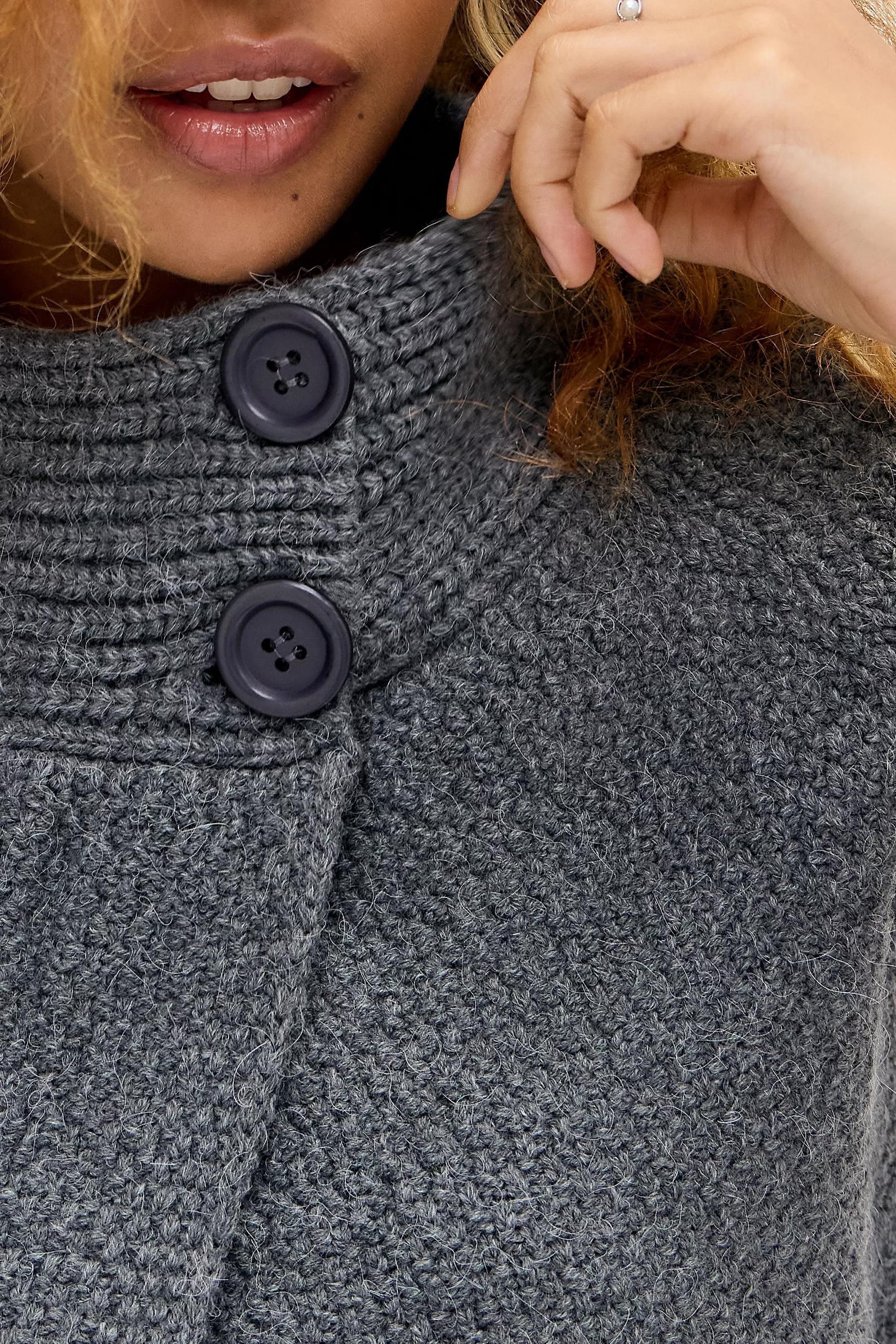 Grey Uo Pea Coat, GREY, large image number 4