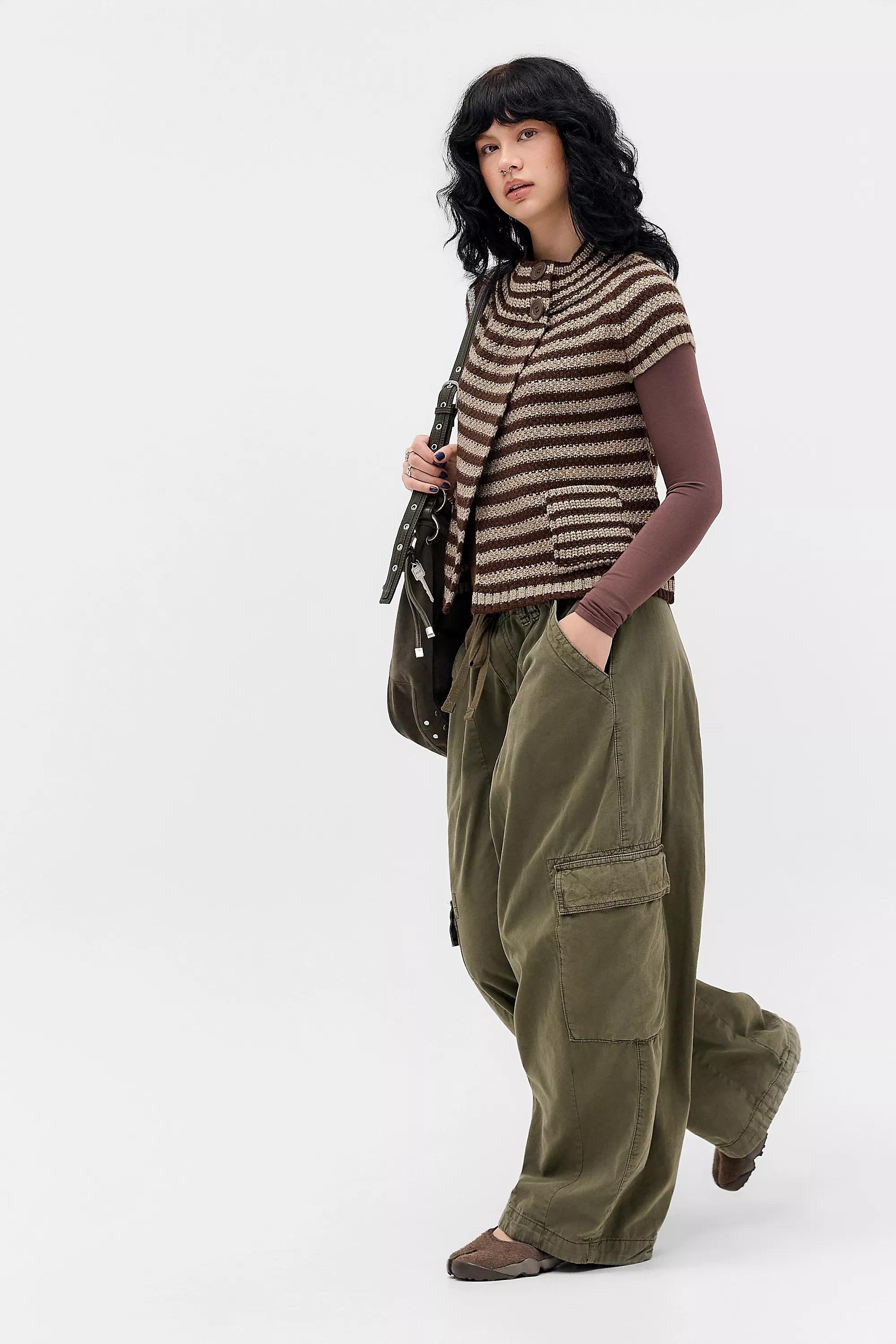 Brown Uo Pea Coat, BRN, medium