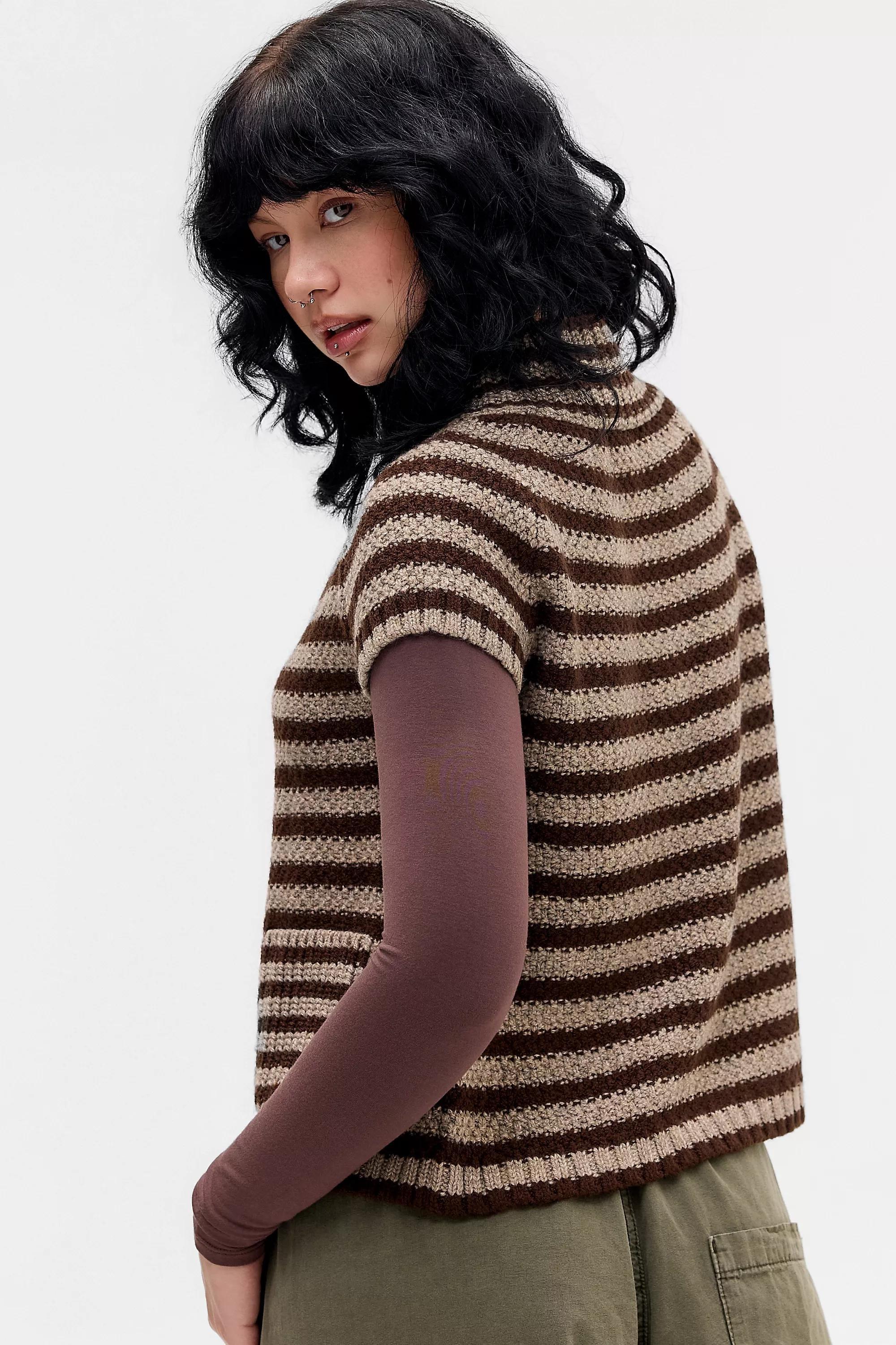 BROWN UO Pea Coat, BRN, large image number 3