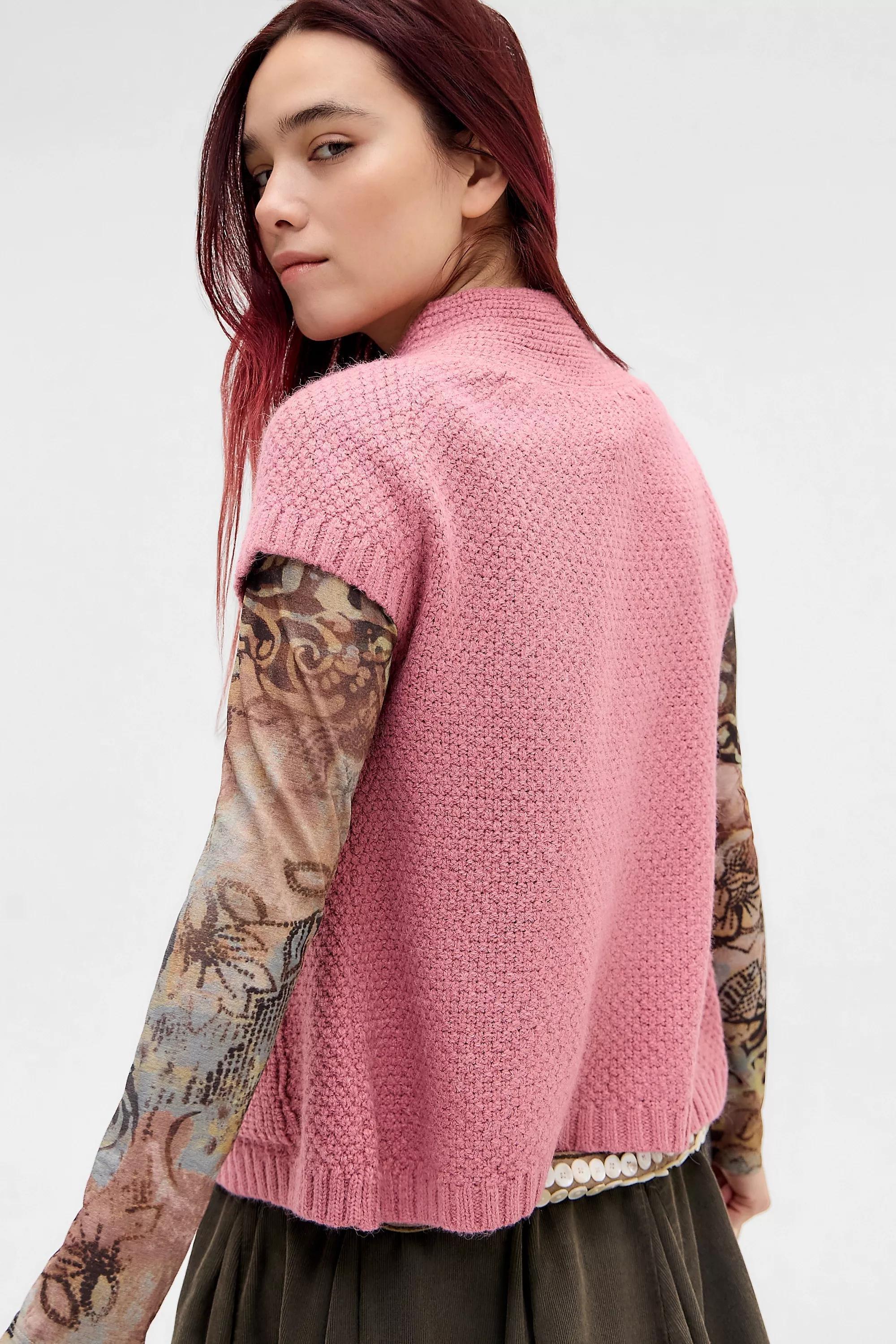 BLUSH PINK UO Pea Coat, A301_0610, large image number 4