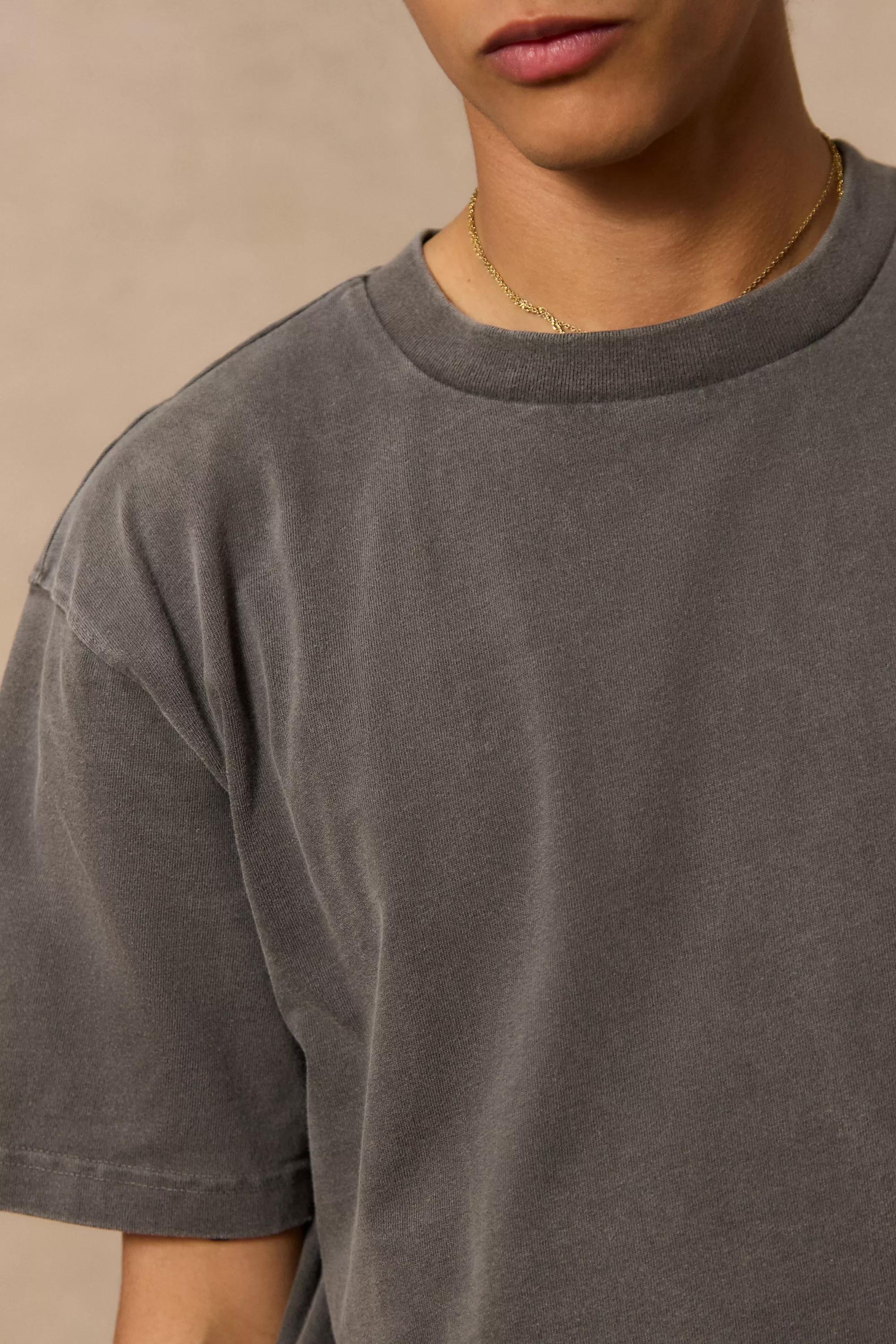 Black Washed Black Loom T-Shirt, , large image number 2