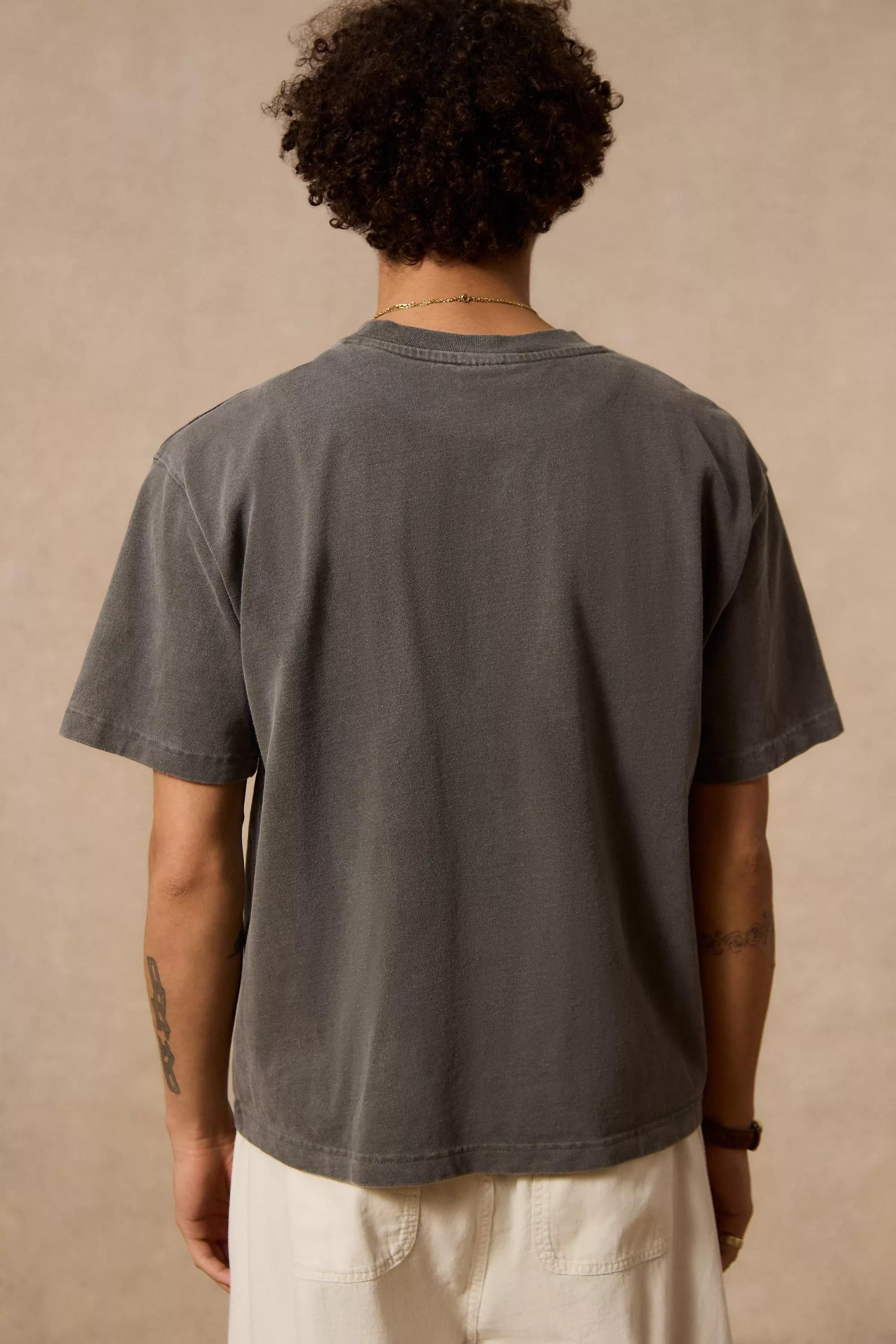 Black Washed Black Loom T-Shirt, , large image number 3