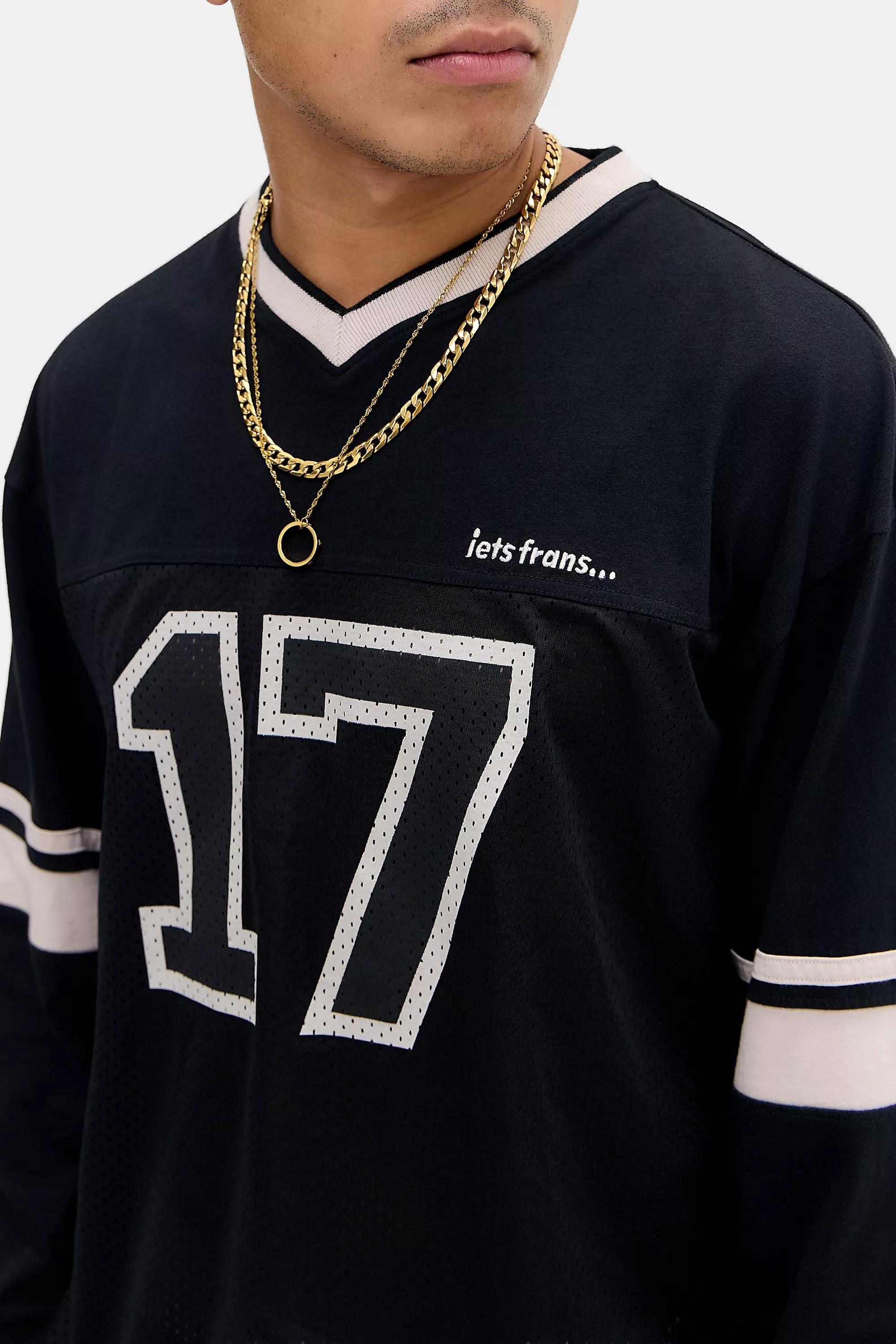 Black iets frans... Airtex Long Sleeve T-Shirt, BLK, large image number 1