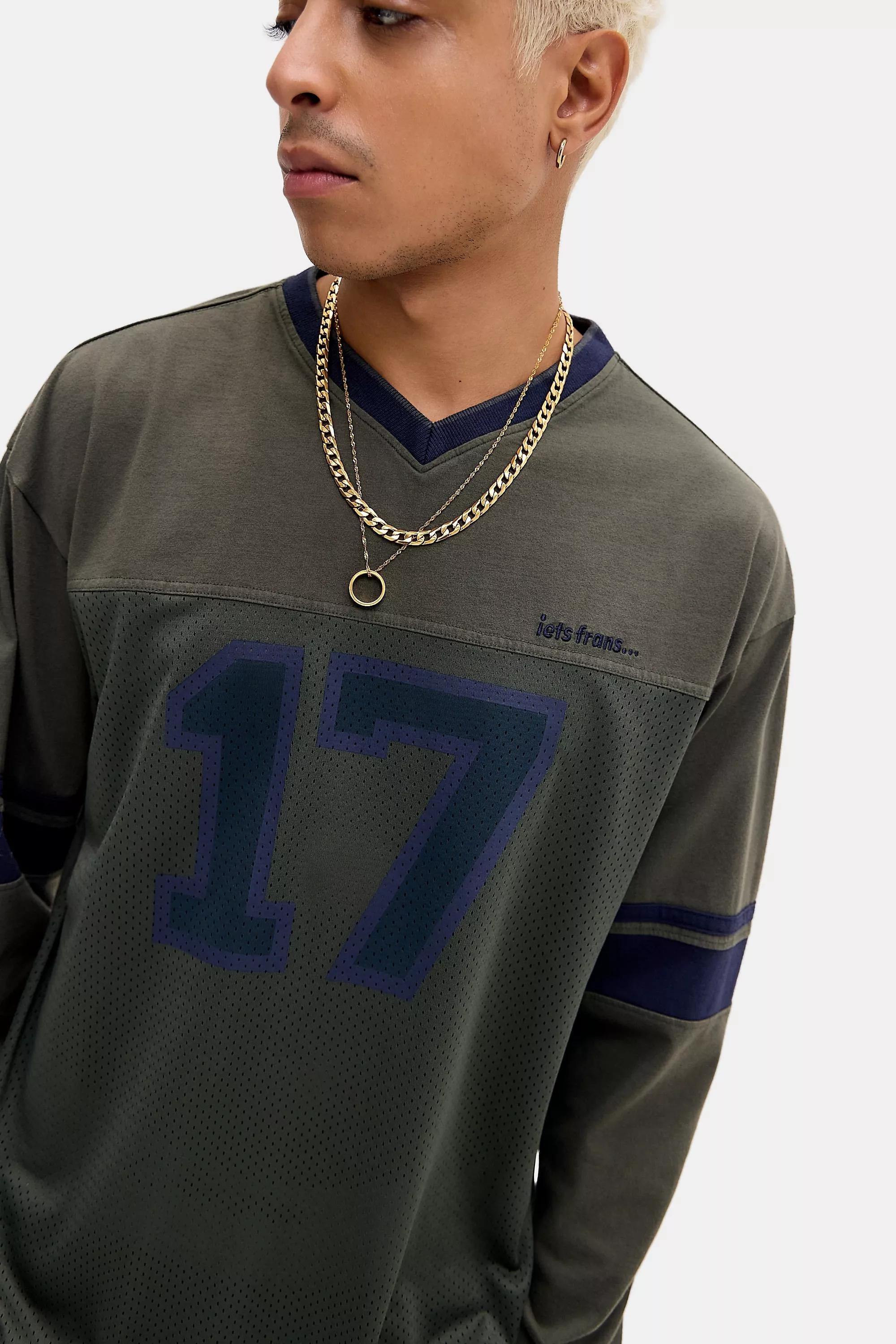 Green iets frans... Airtex 17 Long Sleeve T-Shirt, GRN, medium