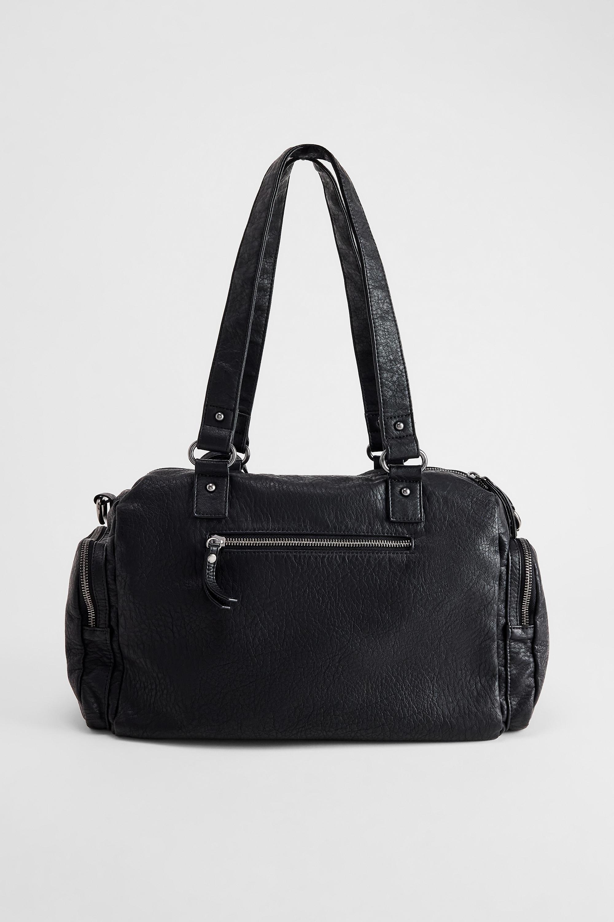 BLACK BDG Lulu Pocket Faux Leather Shoulder Bag, BLK, large image number 5