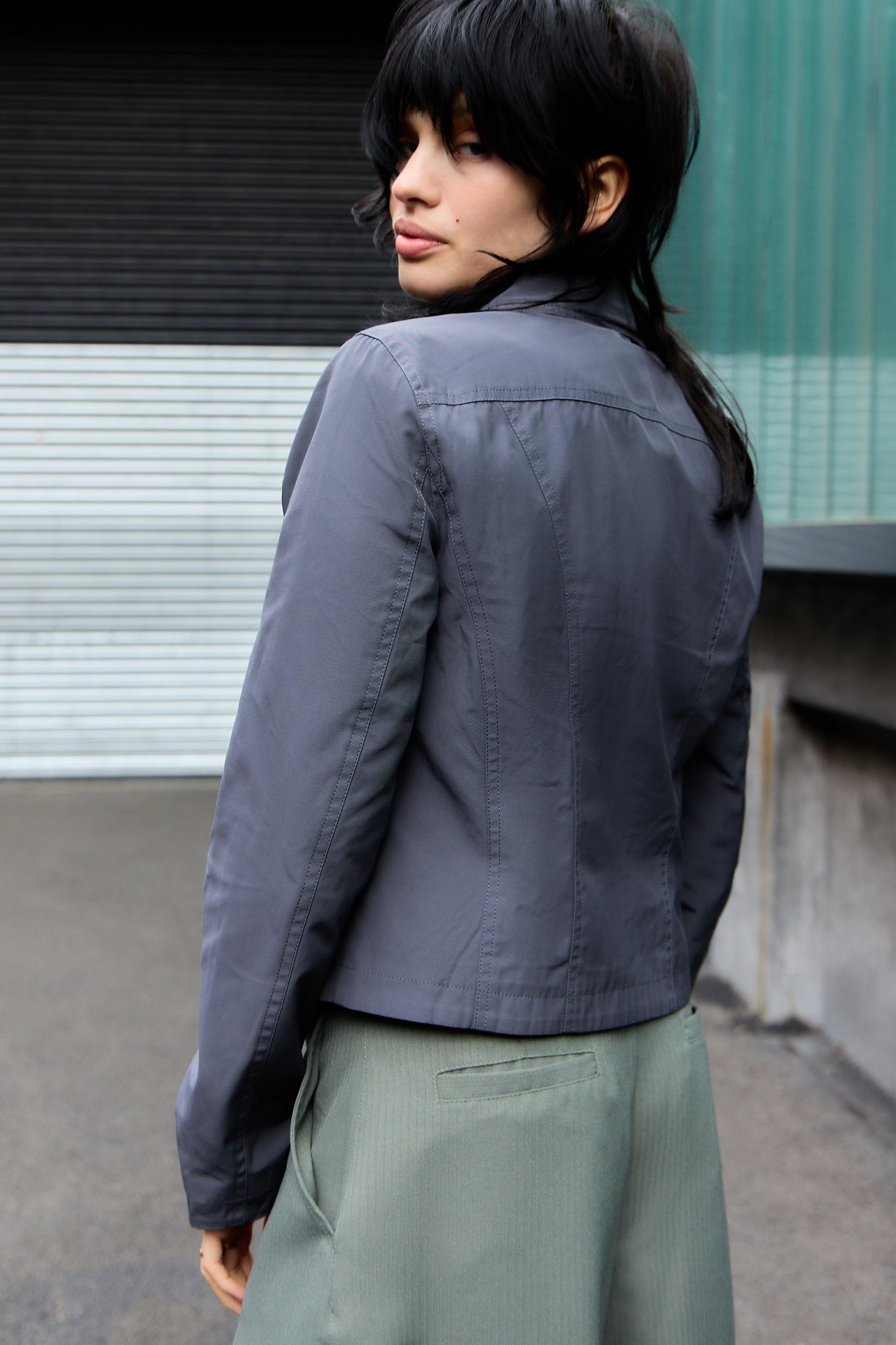 Grey iets frans... Fitted Tailored Tech Jacket, GREY, large image number 3