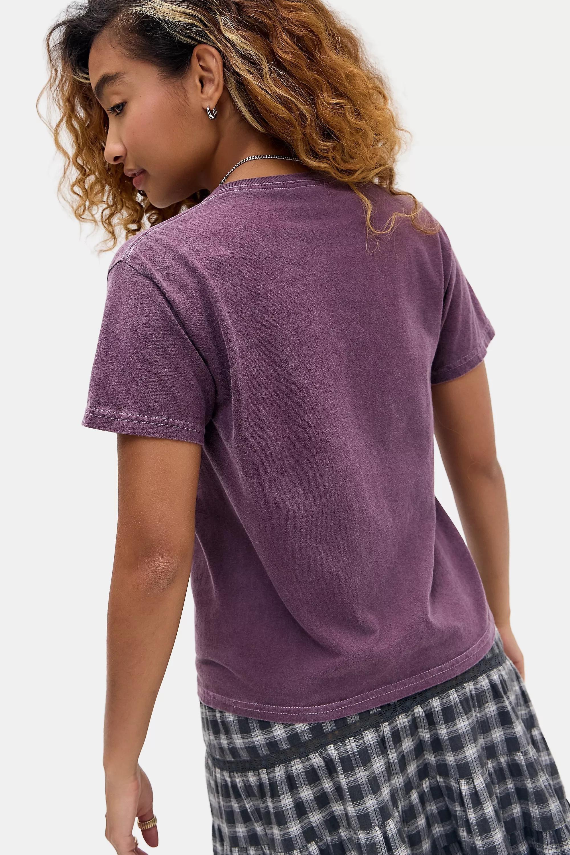 PURPLE UO Meowgical Cats Relaxed T-Shirt, PURP, large image number 3