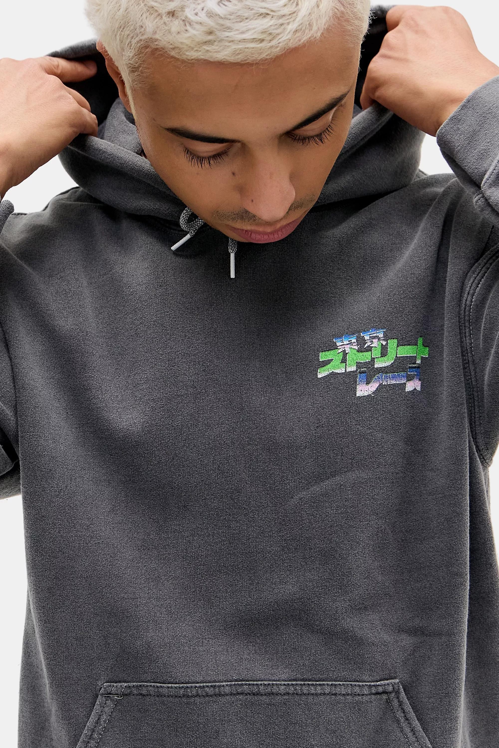 Black Neon Asiatic Car Hoodie, , large image number 3