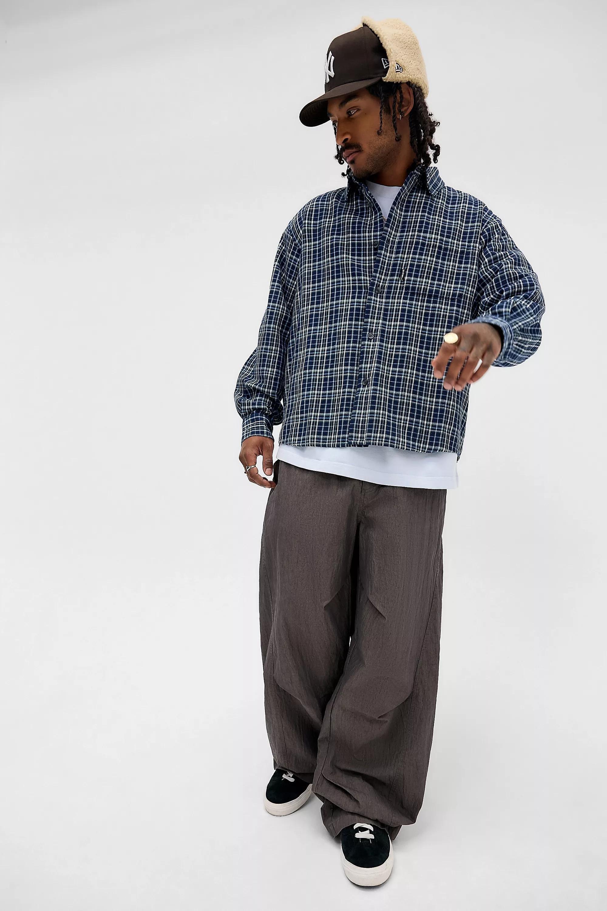 Navy iets frans... Lenn Check Shirt, D BL, medium