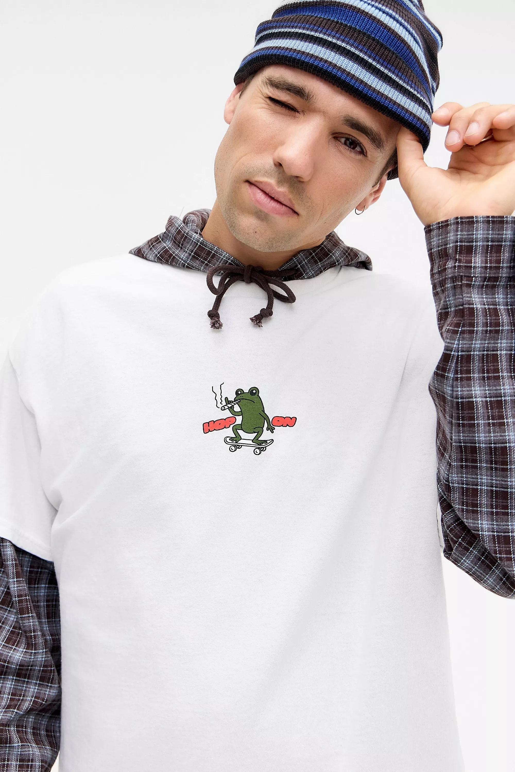 Ecru Uo Relaxed Printed T-Shirt, CREME, large image number 0