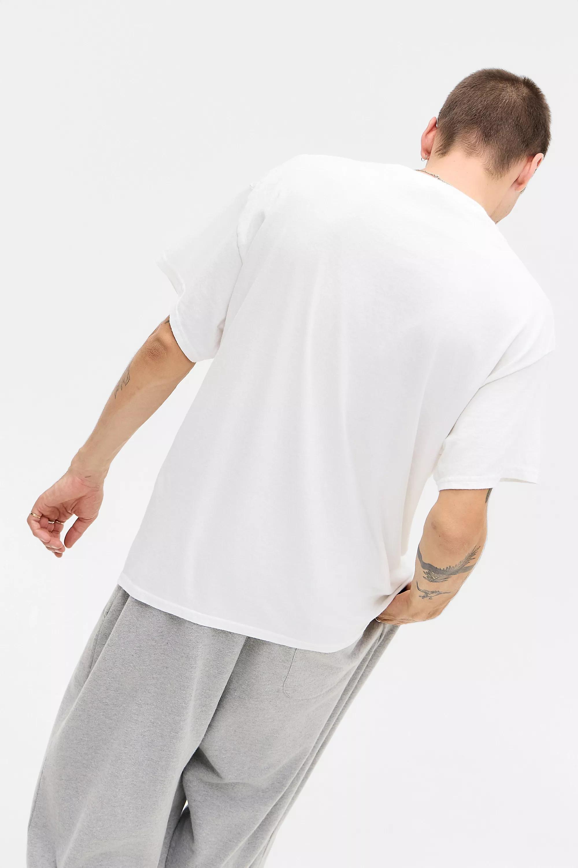 Ecru Uo Relaxed Printed T-Shirt, CREME, large image number 3