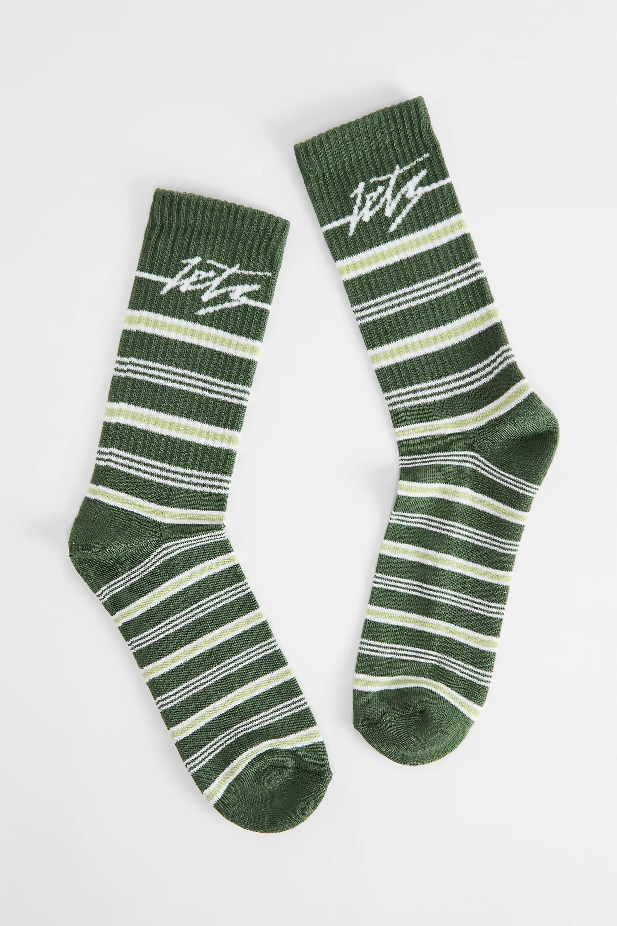 Green iets frans... Striped Socks, GRN, large image number 0