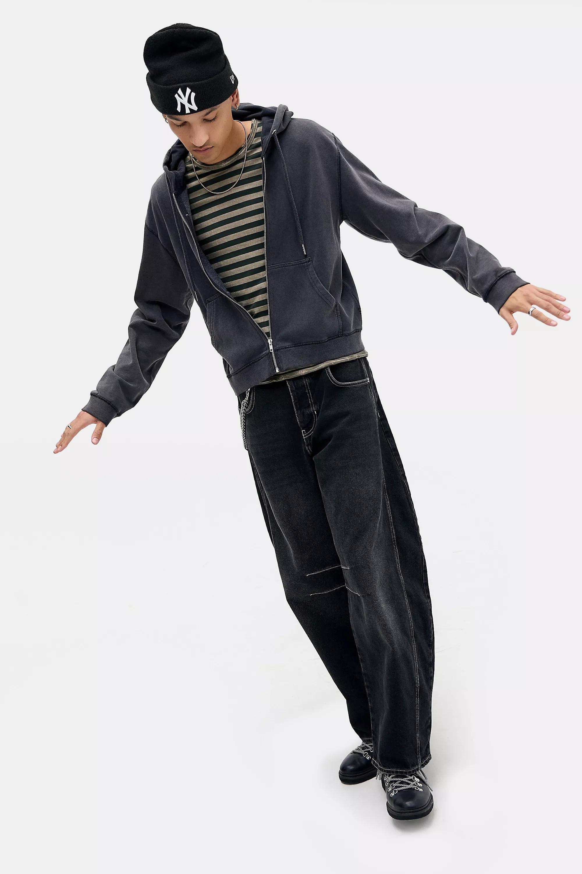 Black Bdg Washed Black Toni Jeans, BLK, large image number 1
