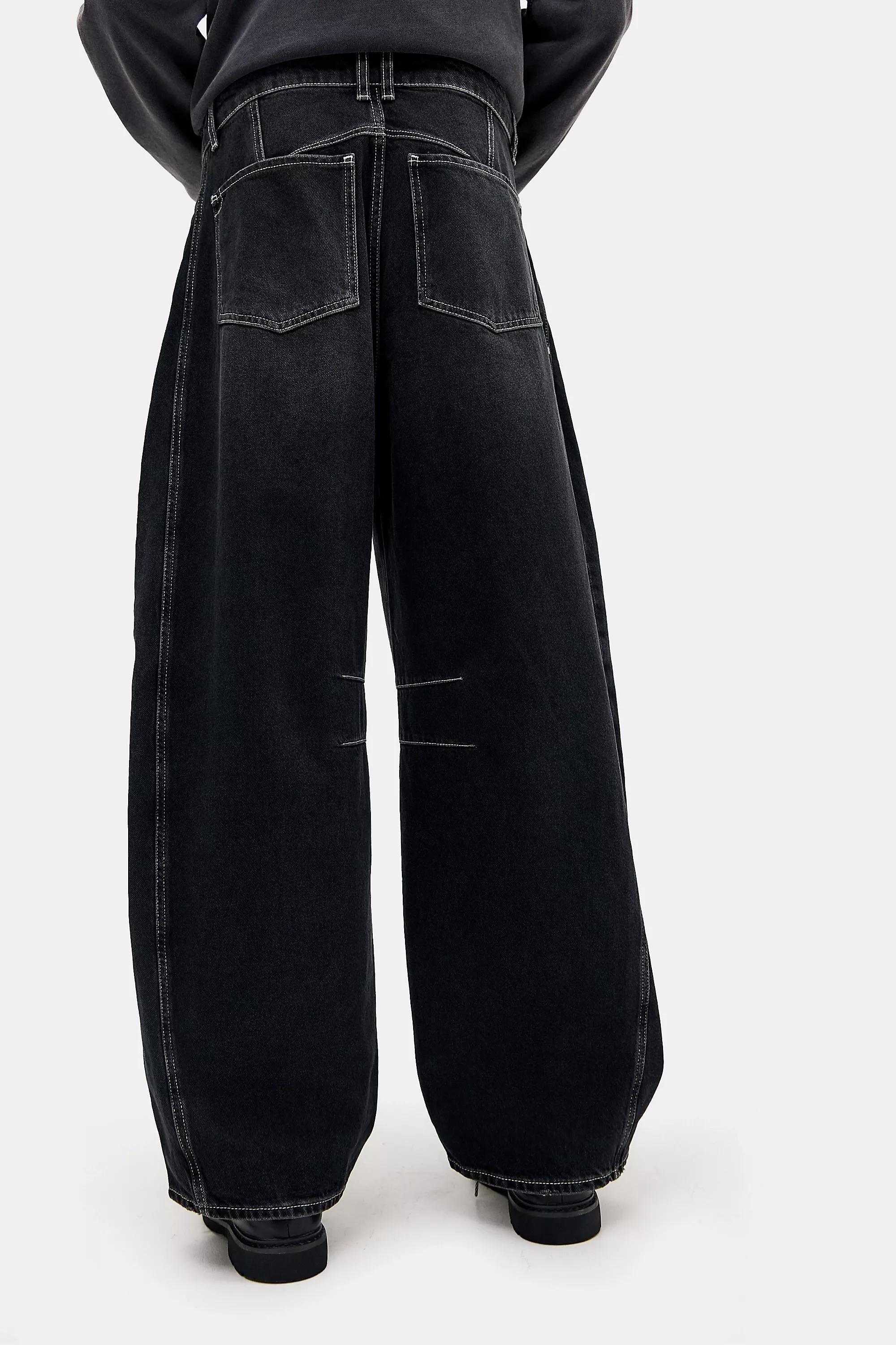Black Bdg Washed Black Toni Jeans, BLK, large image number 2
