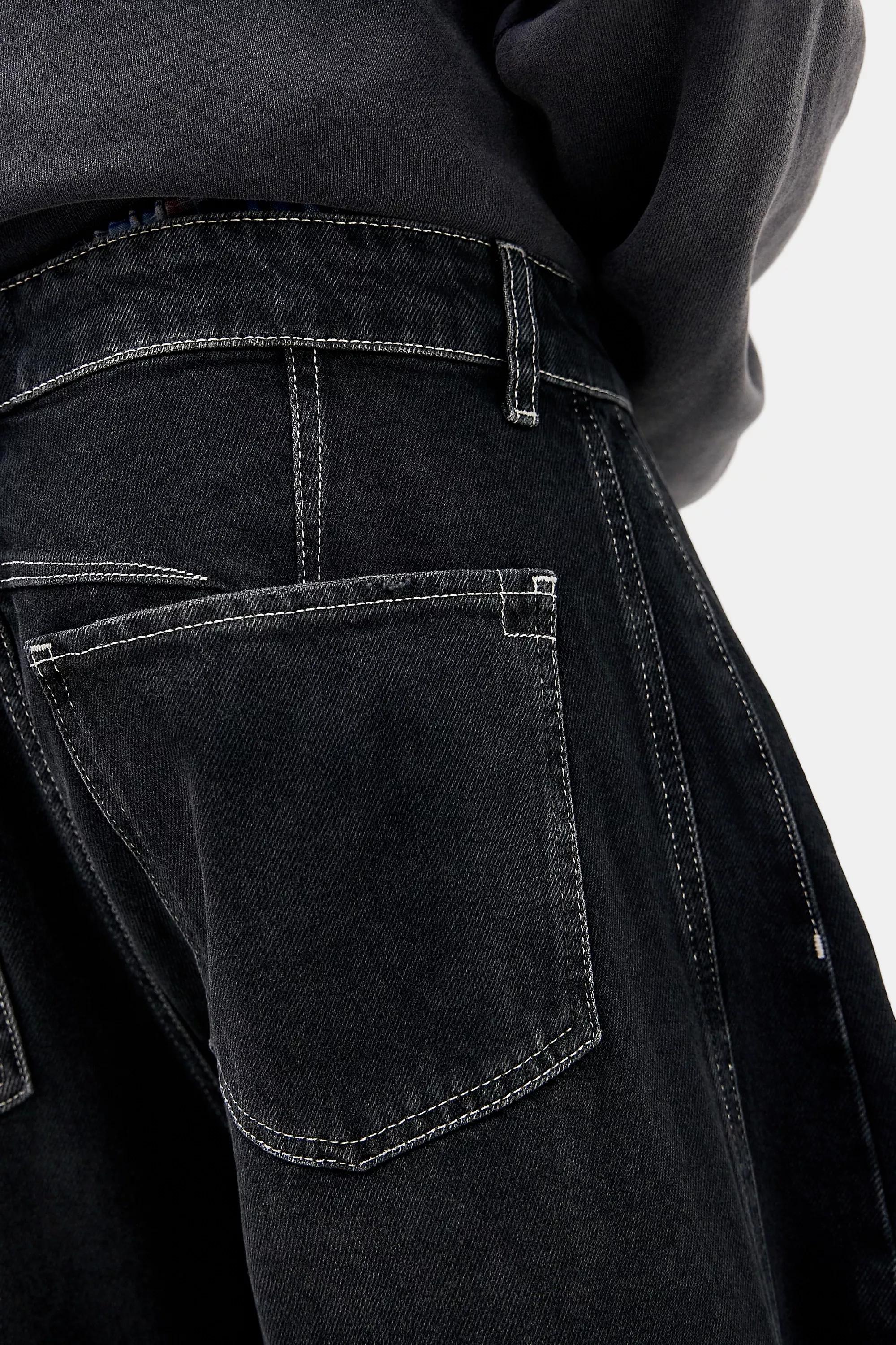 Black Bdg Washed Black Toni Jeans, BLK, large image number 3