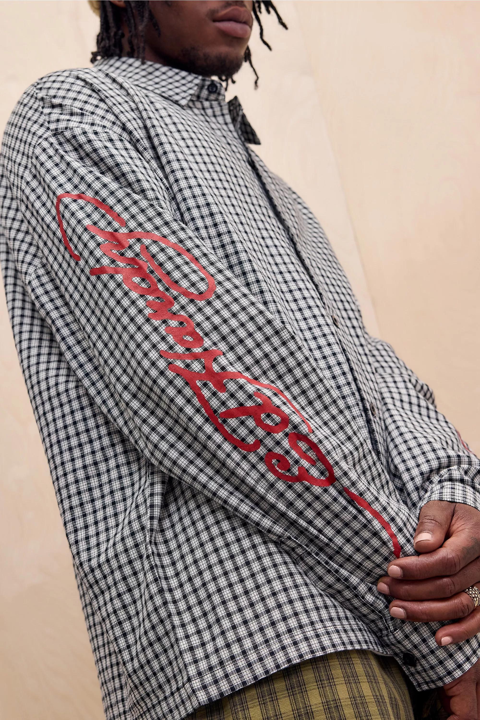 Multicolour Ed Hardy Uo Exclusive Checked Sword Dragon Shirt, ASSORT, large image number 1