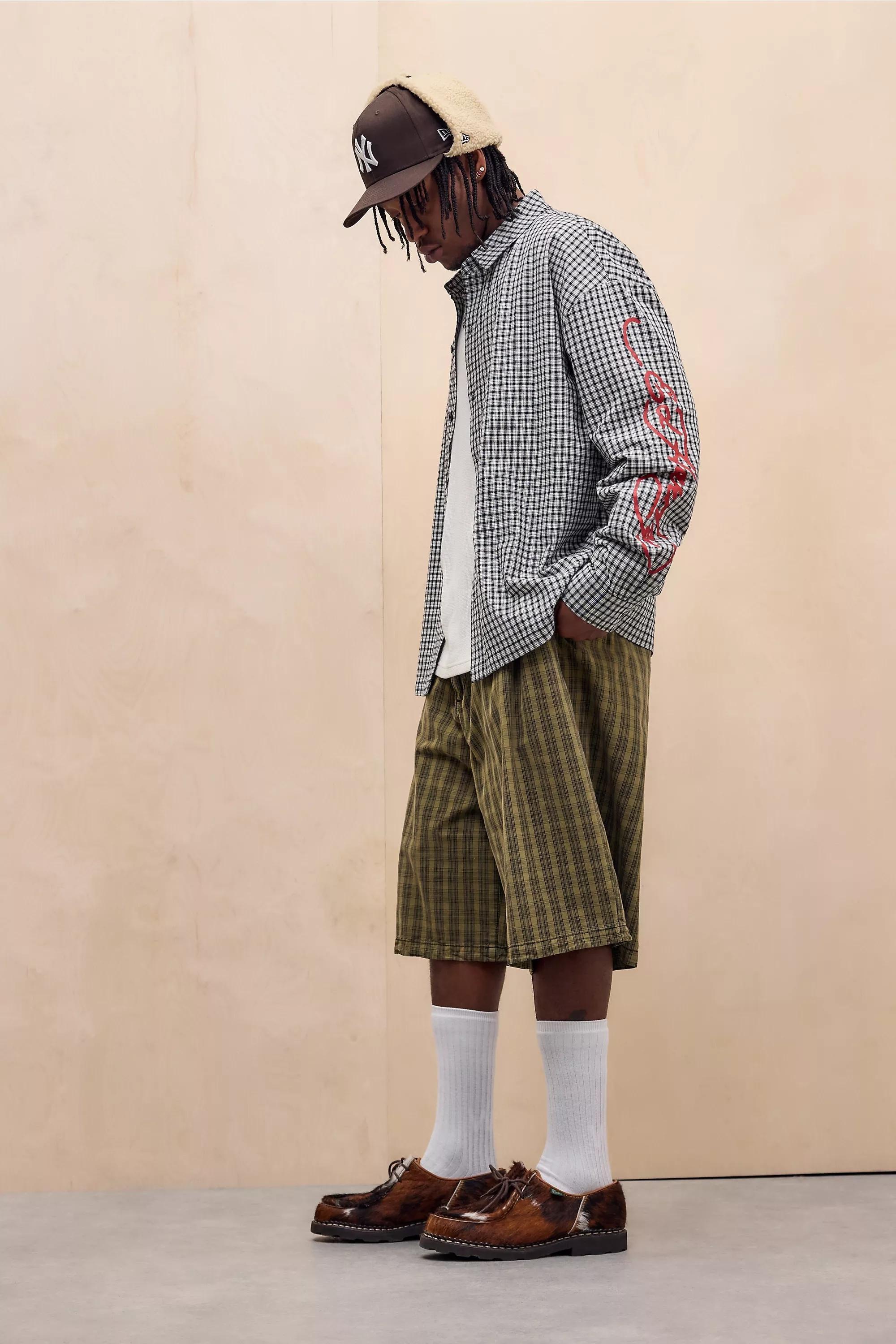 Multicolour Ed Hardy Uo Exclusive Checked Sword Dragon Shirt, ASSORT, large image number 3