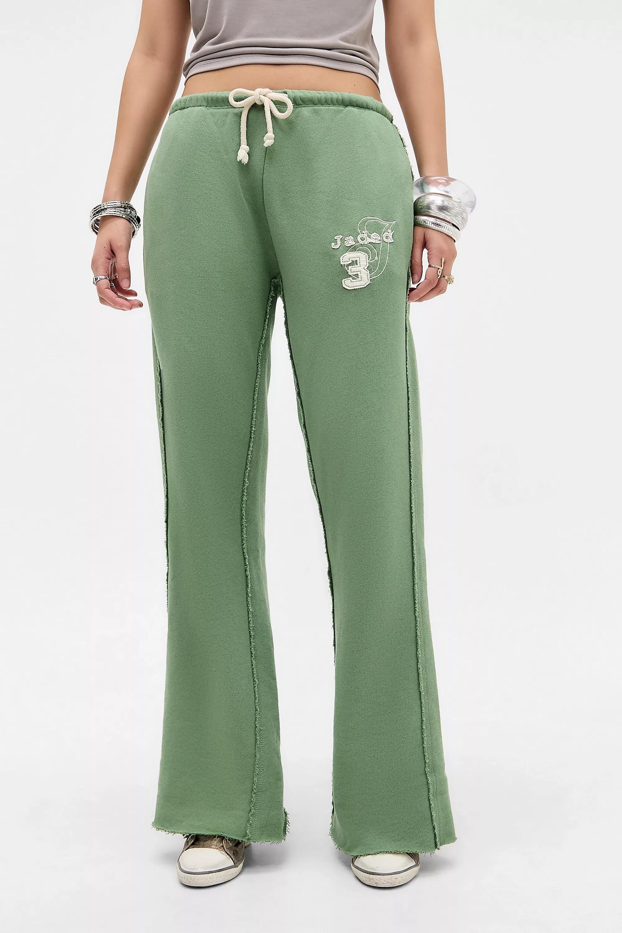 Green Jaded London Loose Bootcut Joggers, GRN, medium