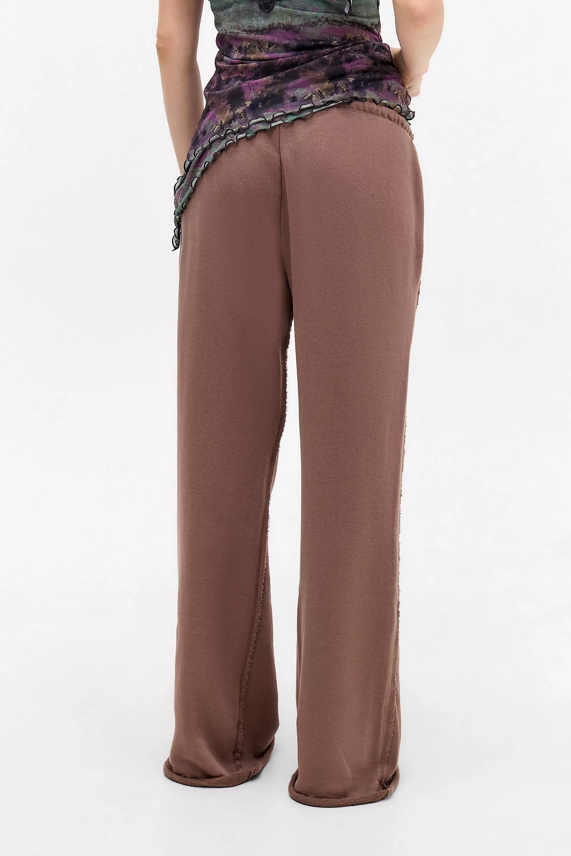 Brown Jaded London Uo Loose Bootcut Joggers, BRN, large image number 3