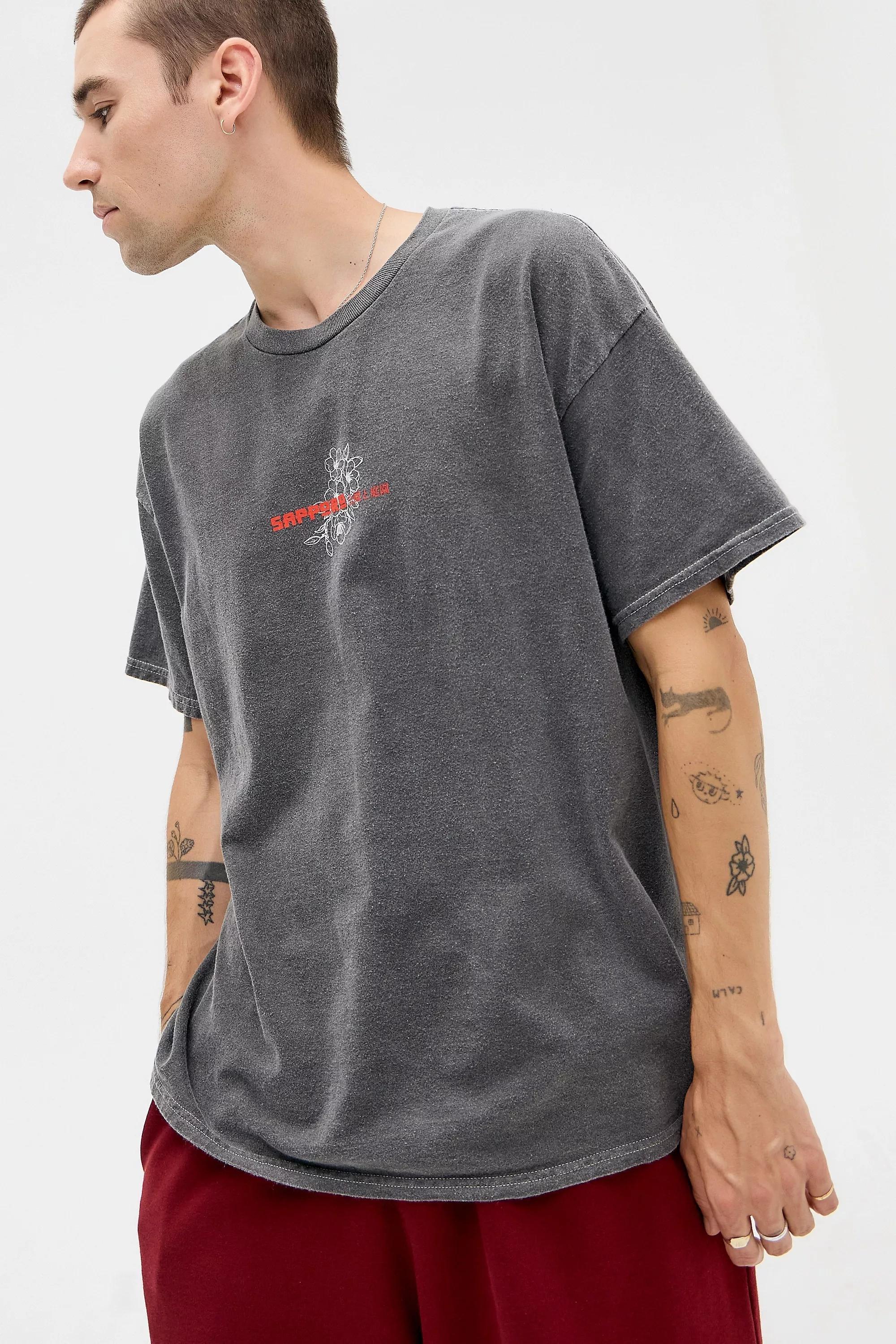 BLACK UO Lunar Lanterns T-Shirt, BLK, medium