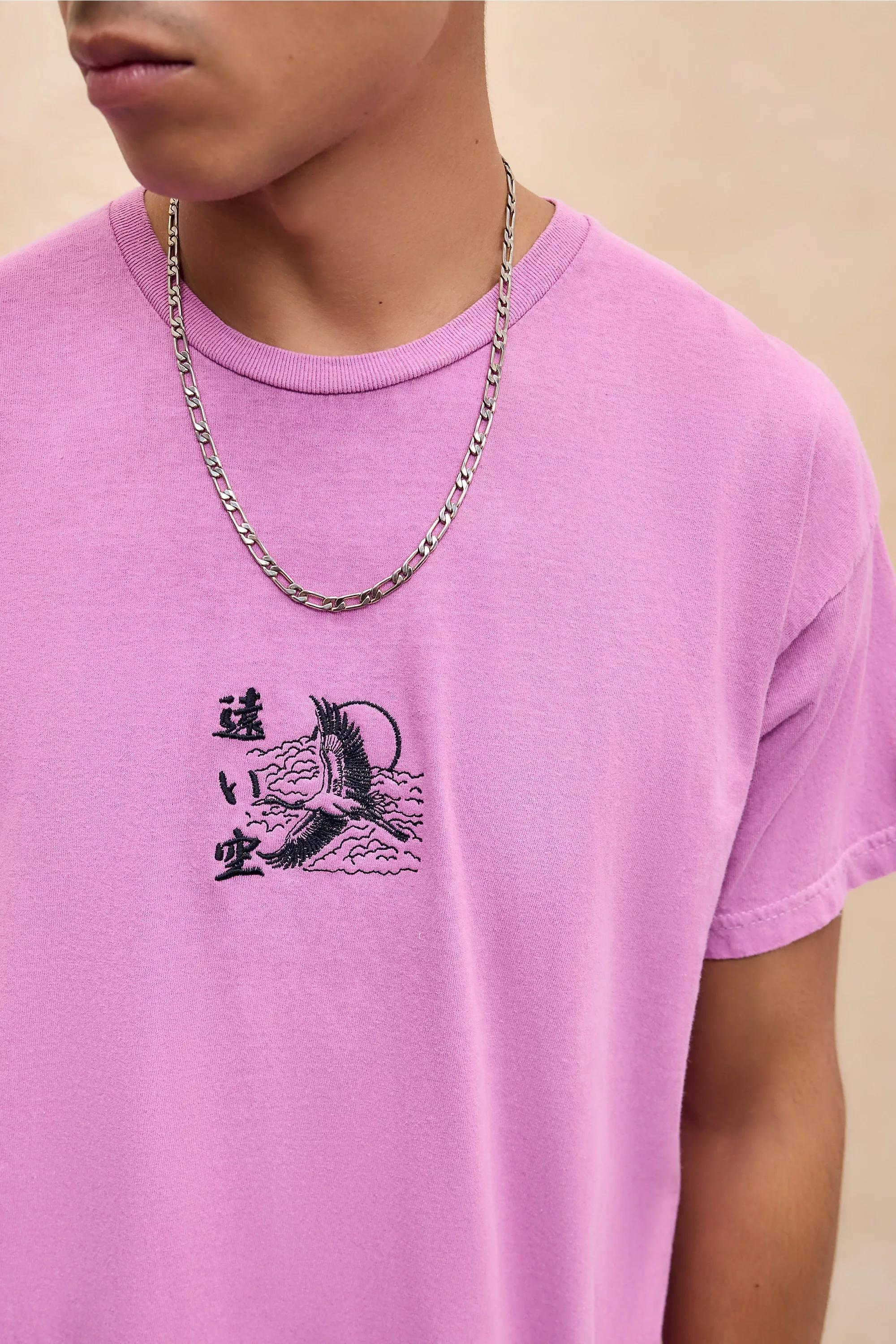 Pink Uo Swallow T-Shirt, PINK, large image number 1