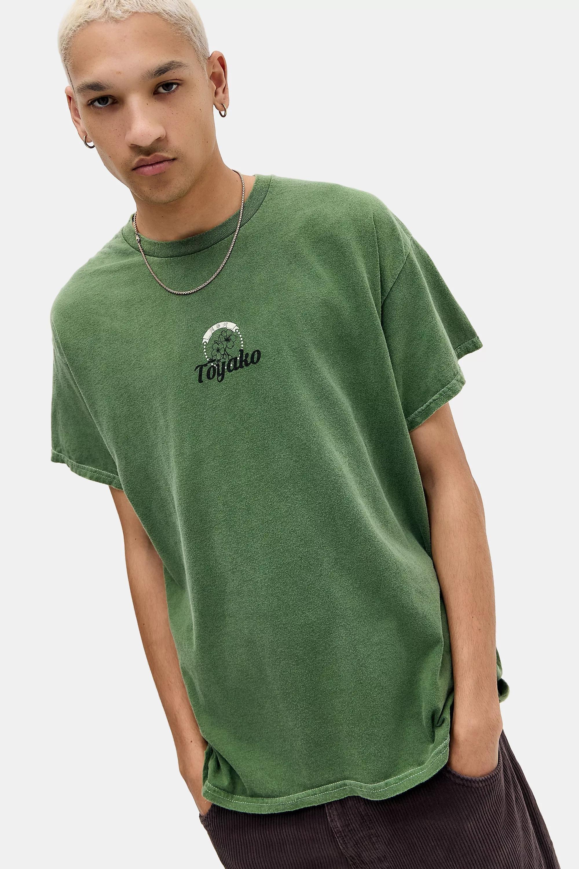 Green Uo Printed T-Shirt, GRN, large image number 3