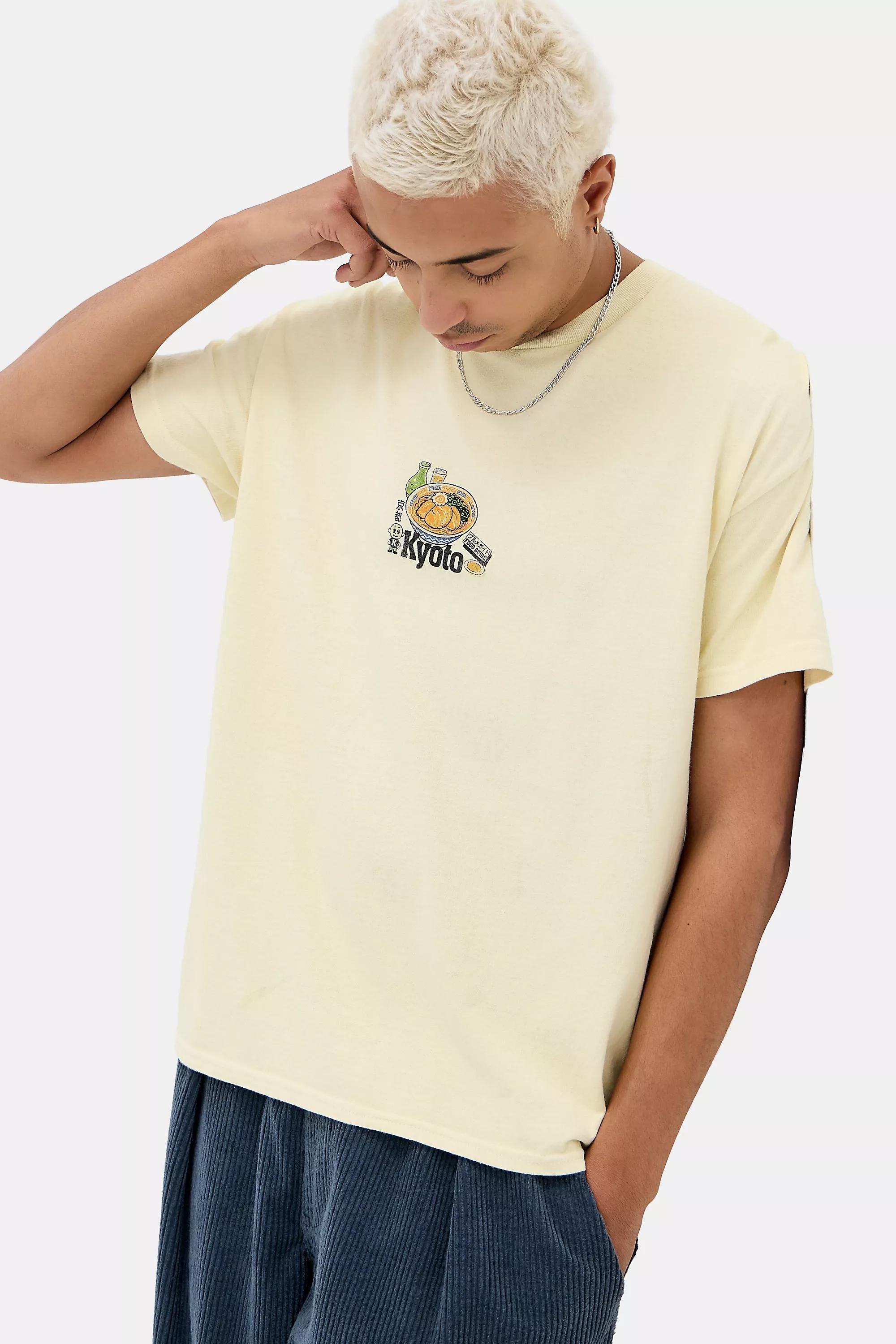 Ecru Uo Kyoto Ramen T-Shirt, YEL, large image number 3