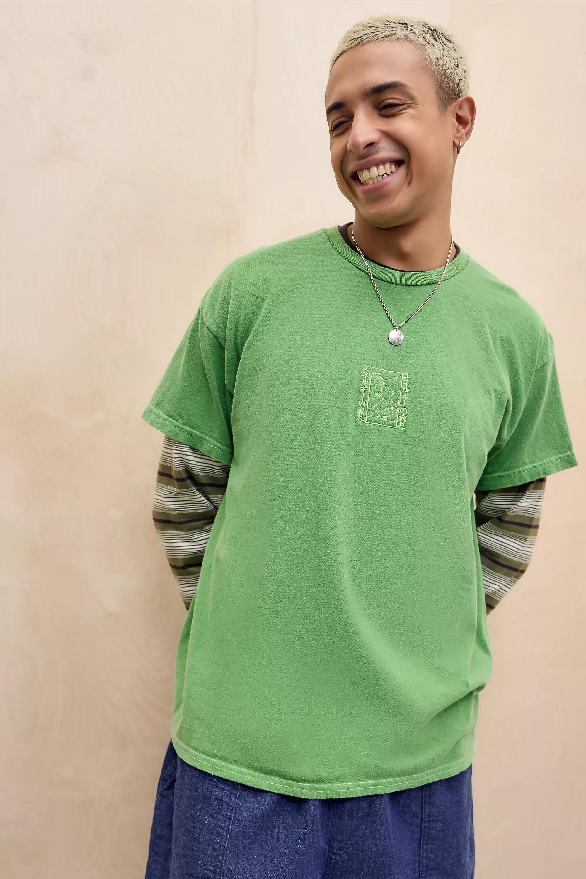 GREEN UO Green Motif T-Shirt, GRN, large image number 0