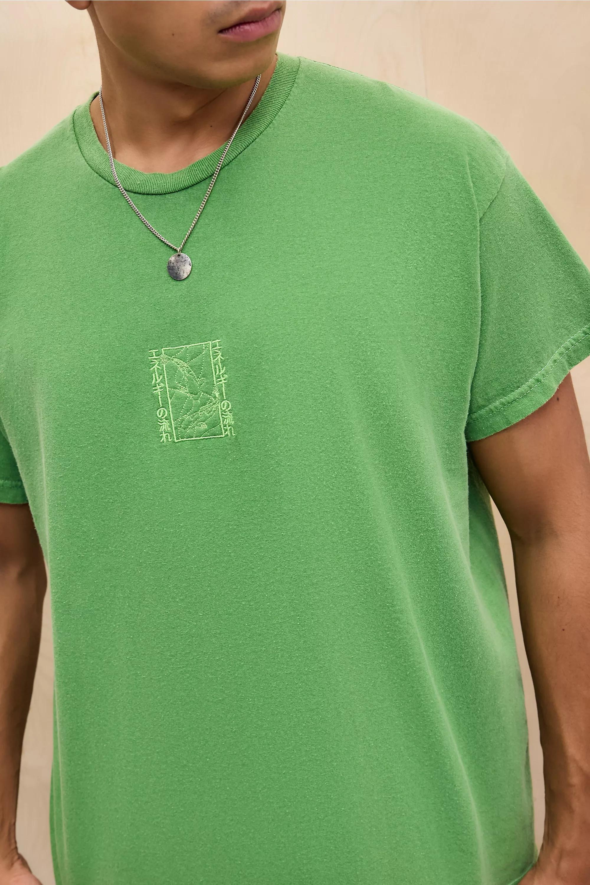 GREEN UO Green Motif T-Shirt, GRN, large image number 1