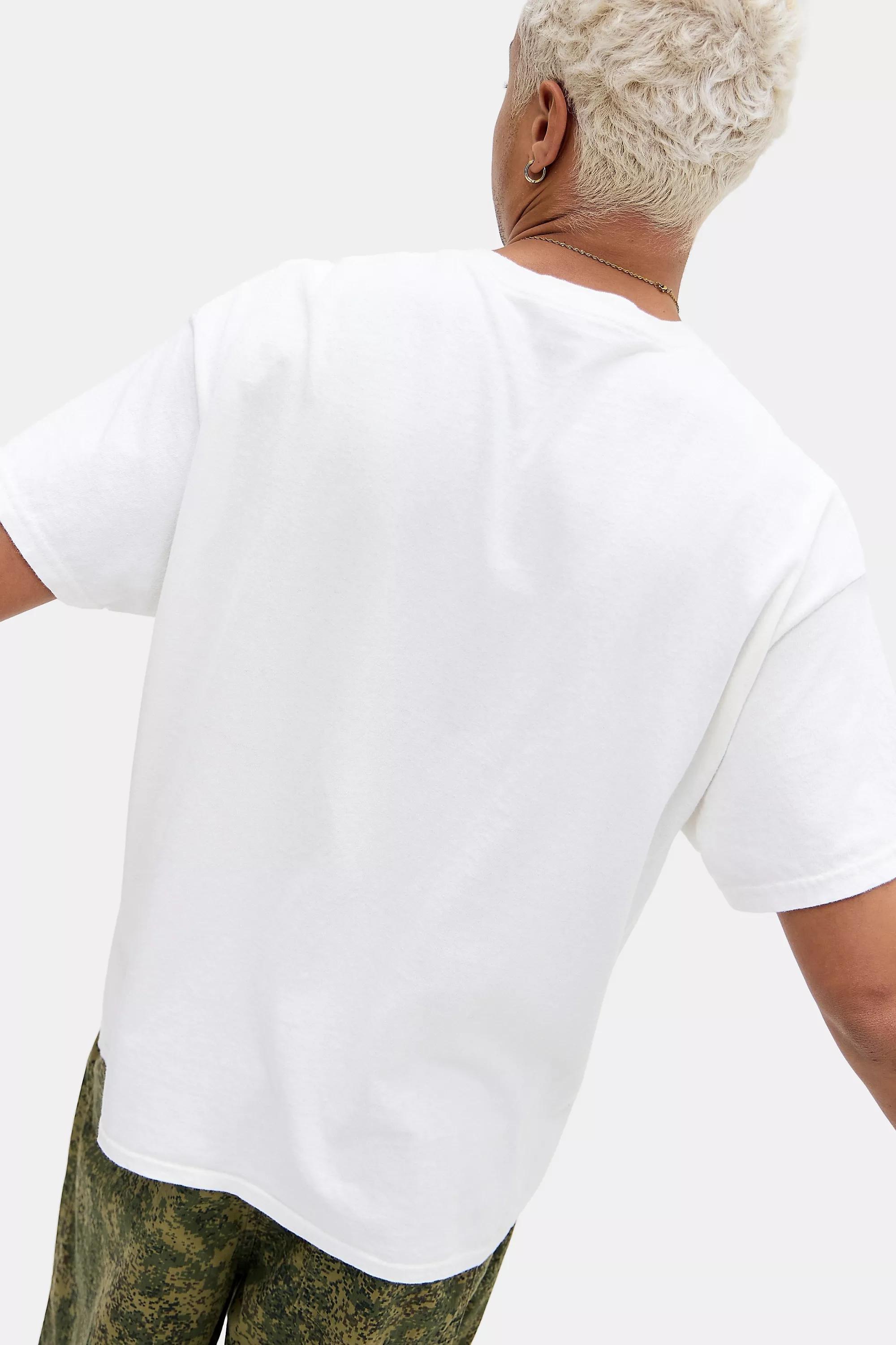 White Uo Frog Hip Hop T-Shirt, , large image number 3