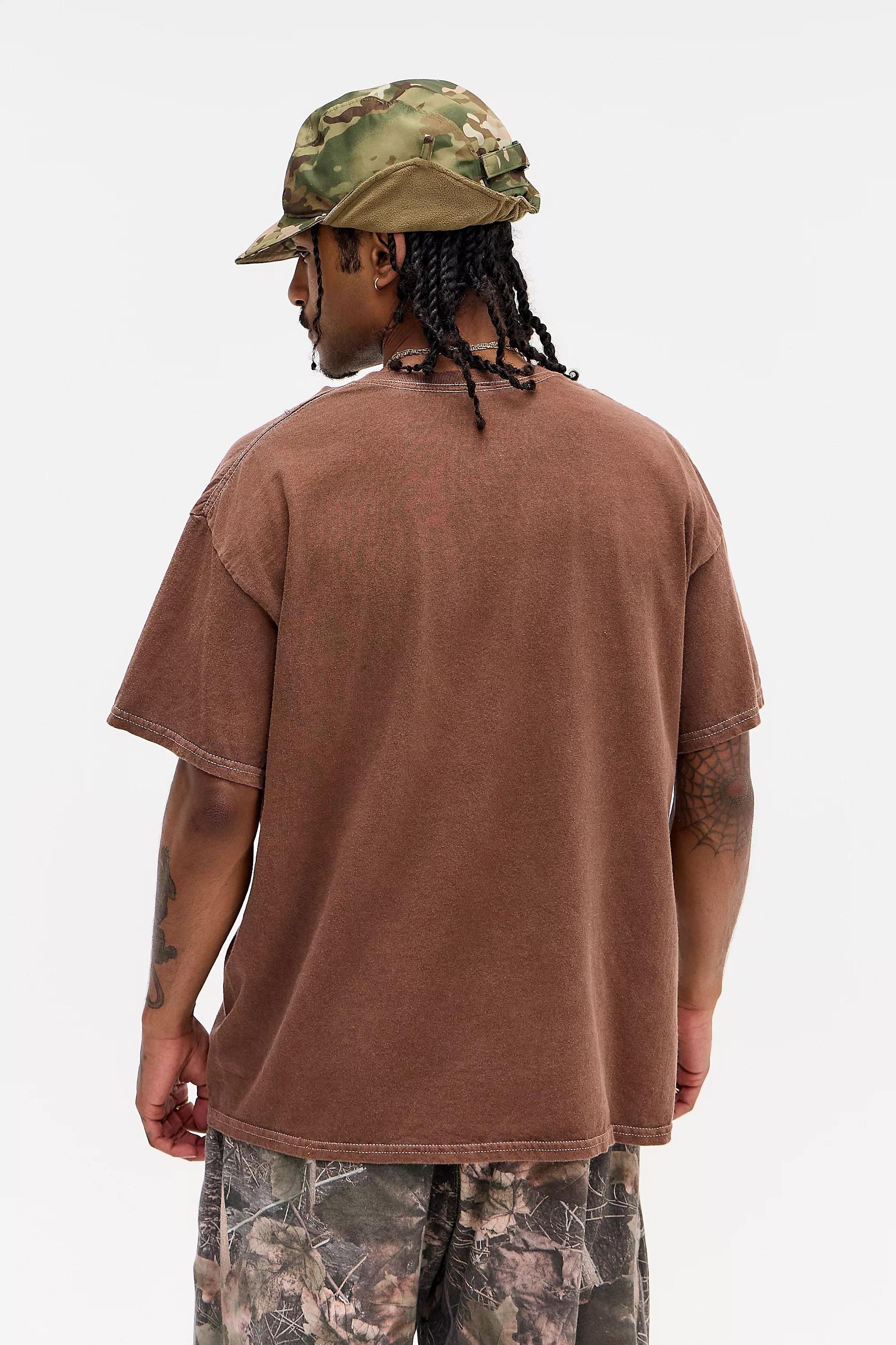 Brown Uo Caterpillar T-Shirt, BRN, large image number 3