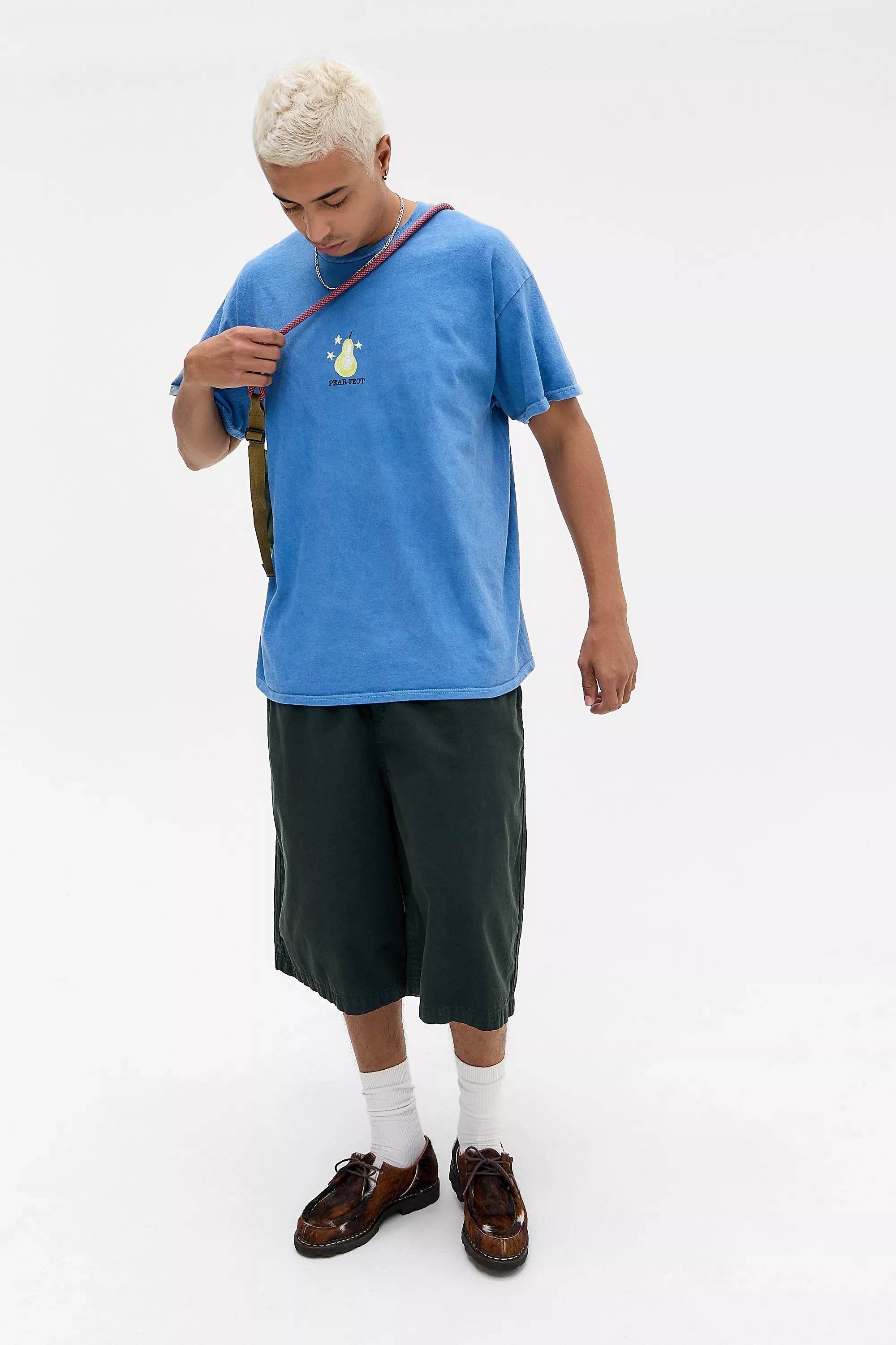 Blue Uo Pear-Fect Motif T-Shirt, BLUE, large image number 2