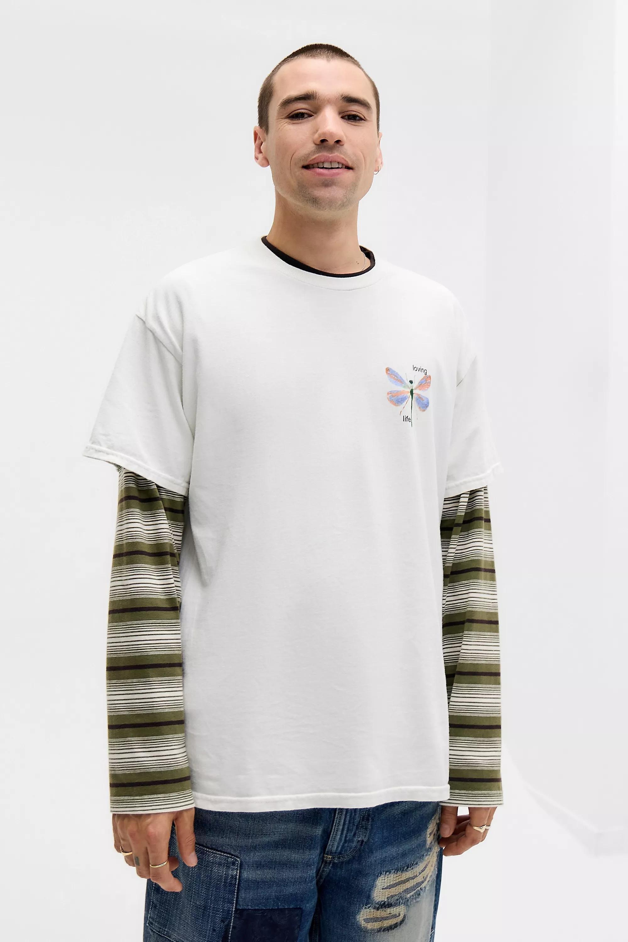 Cream Uo Printed T-Shirt, CREME, large image number 2