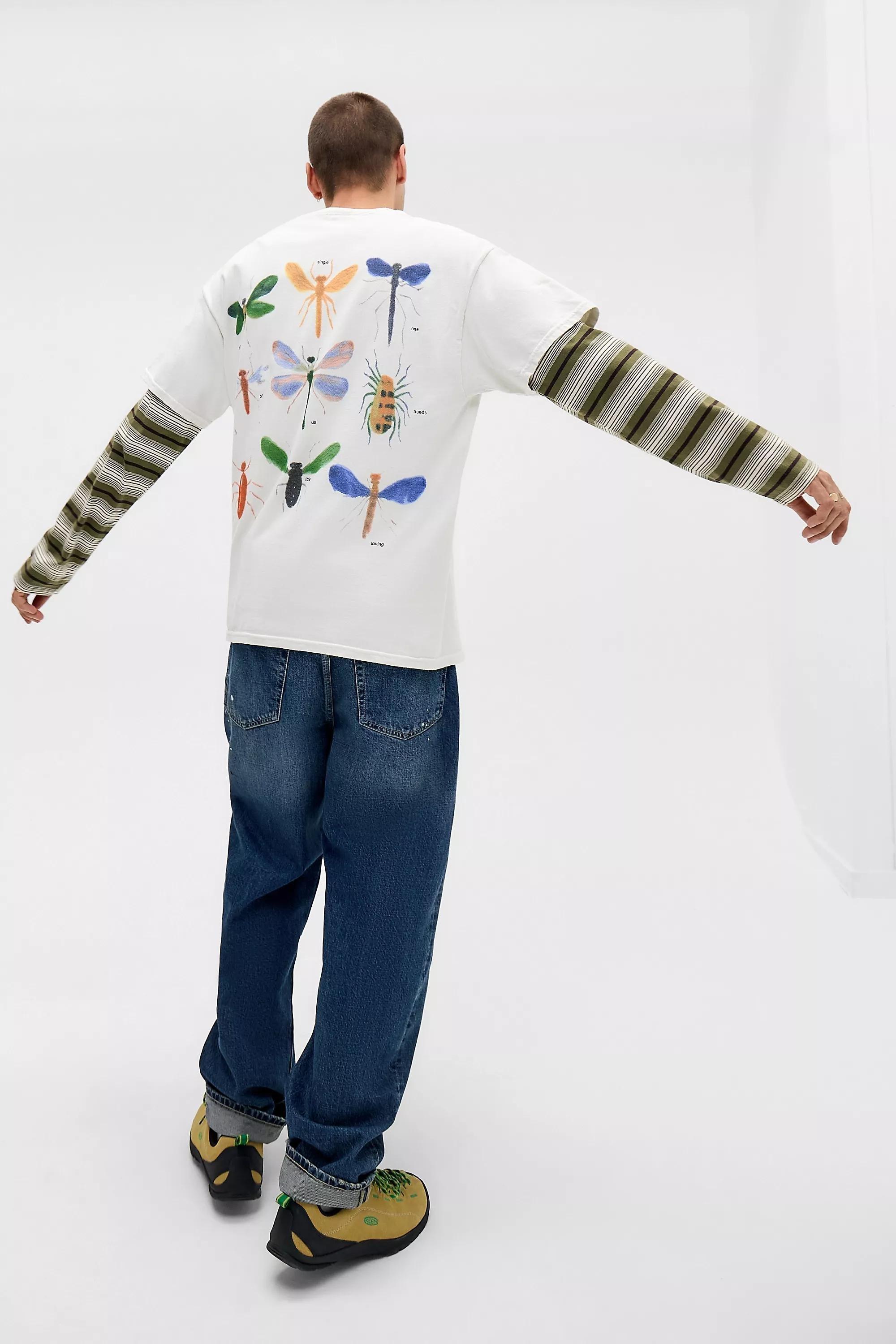 Cream Uo Printed T-Shirt, CREME, large image number 3