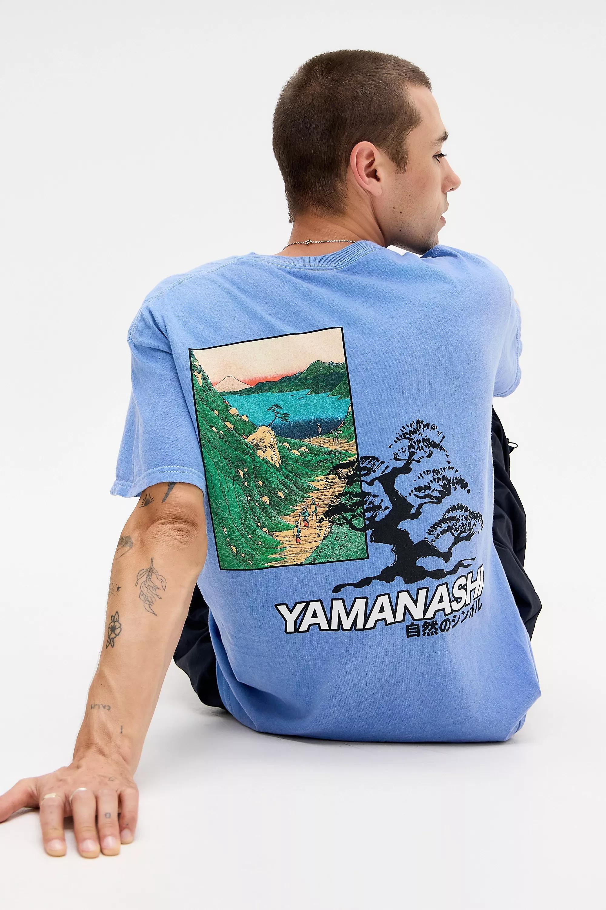 Blue Uo Yamanashi T-Shirt, BLUE, large image number 0