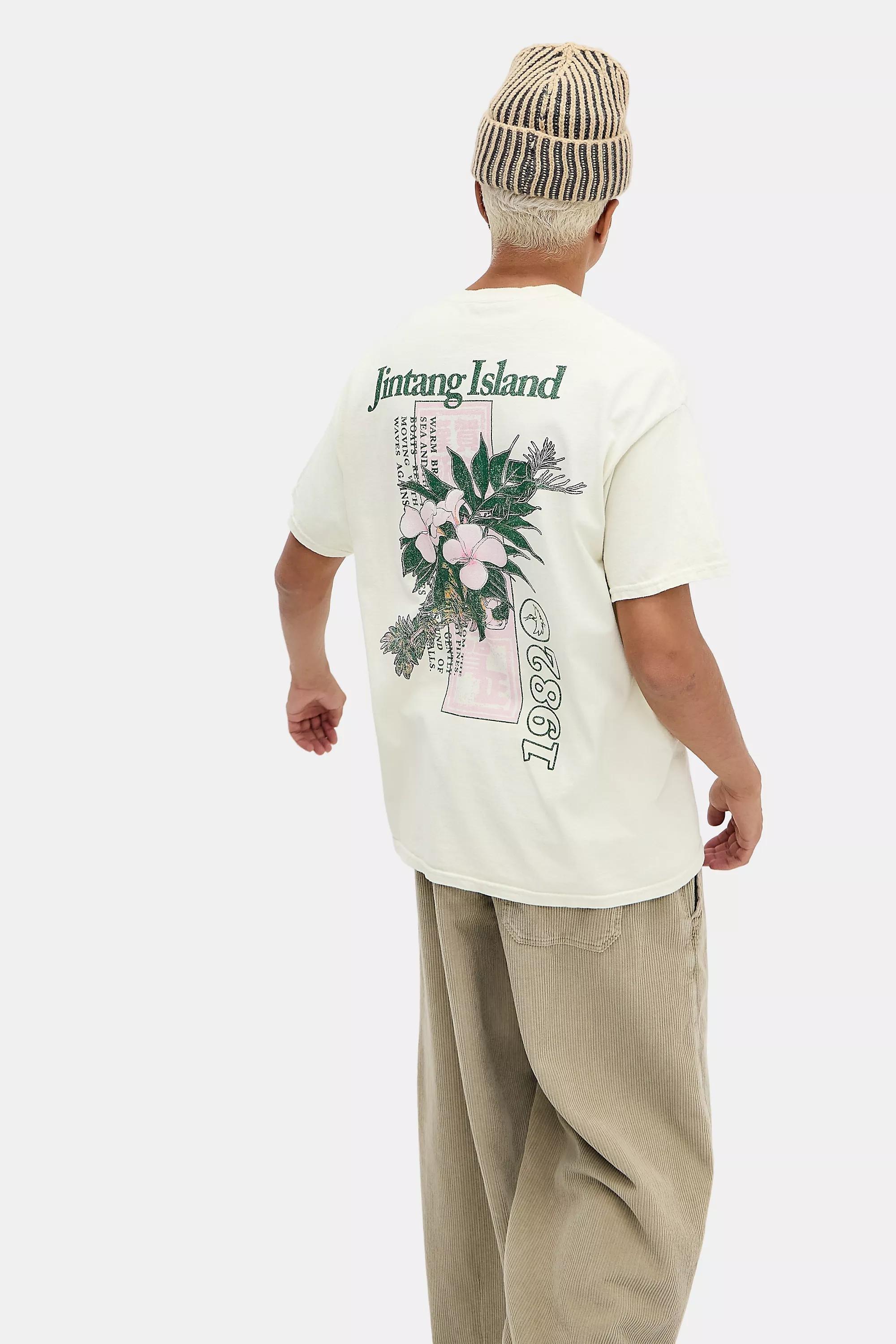 White Uo Jintang Island T-Shirt, WHT, large image number 0