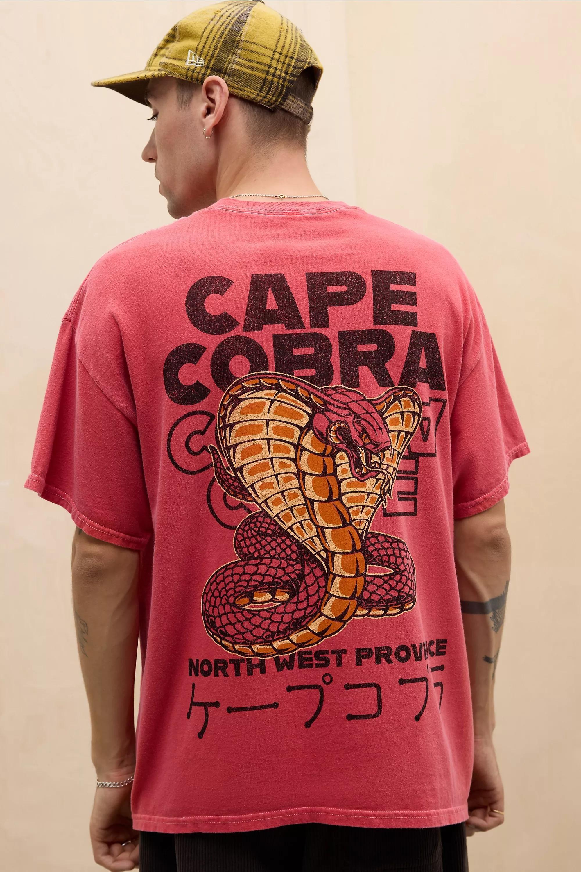 Red Uo Printed T-Shirt, RED, medium