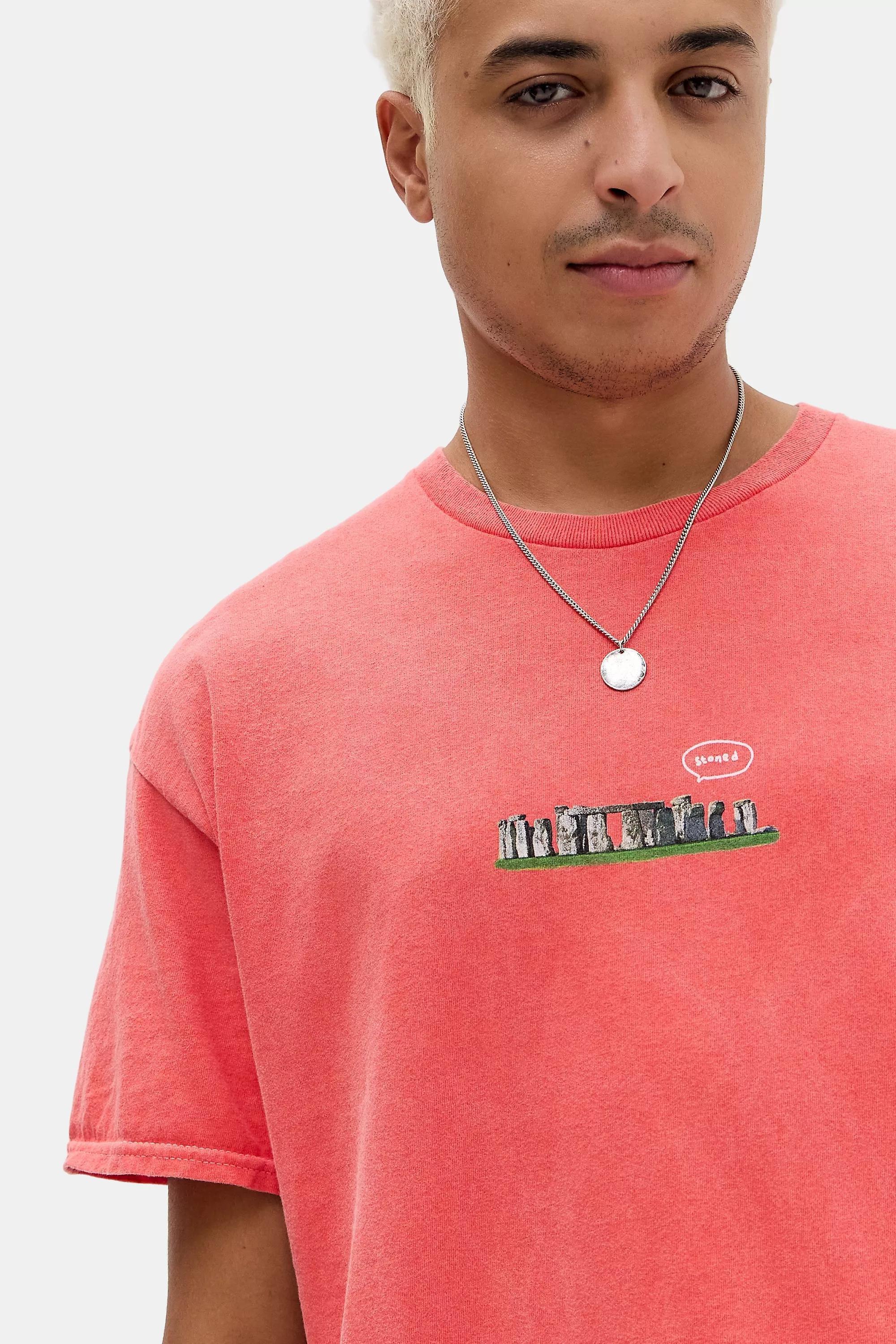RED UO Red Stoned T-Shirt, RED, large image number 1