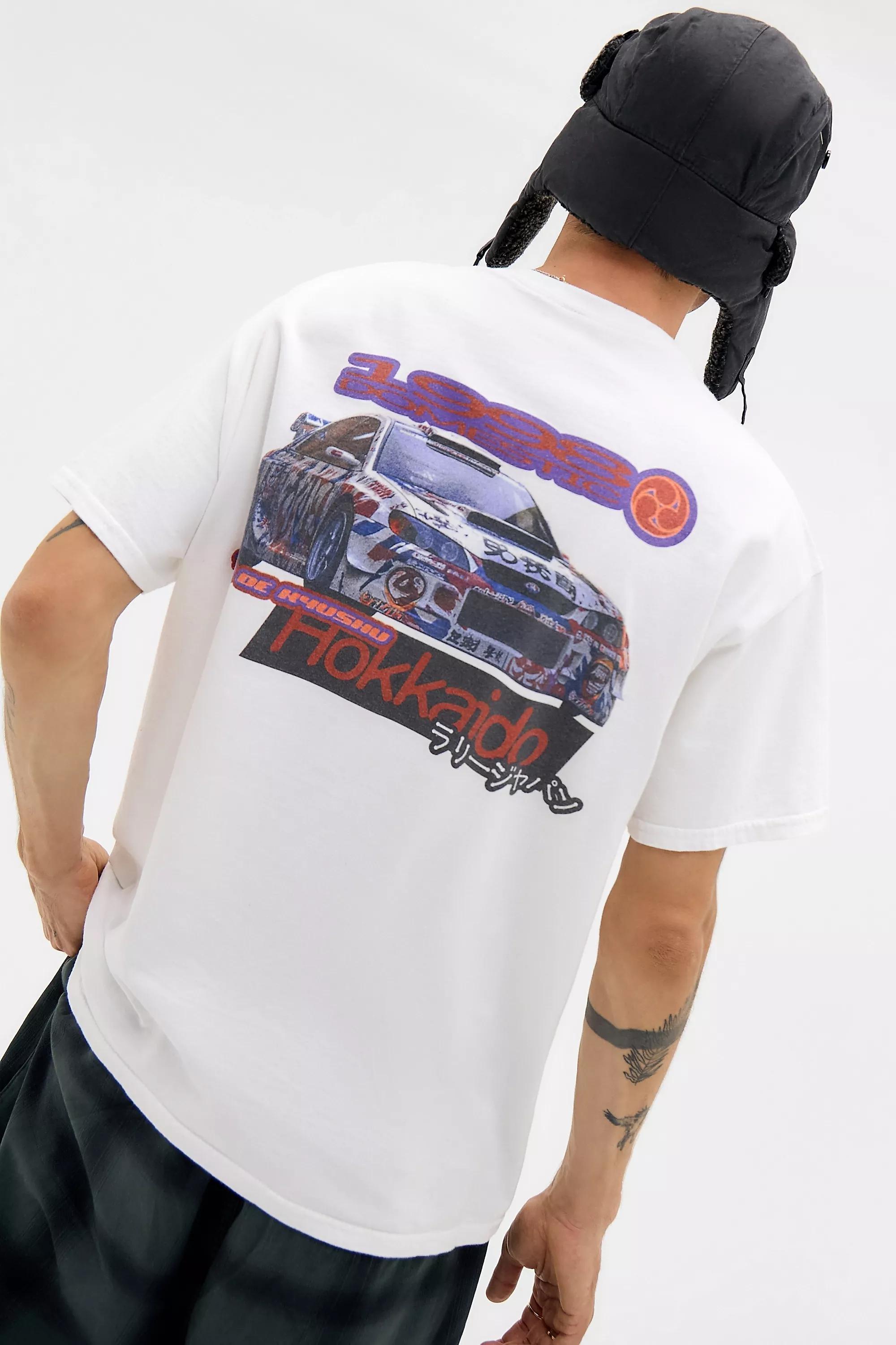 White Uo Hokkaido Racing T-Shirt, WHT, large image number 0