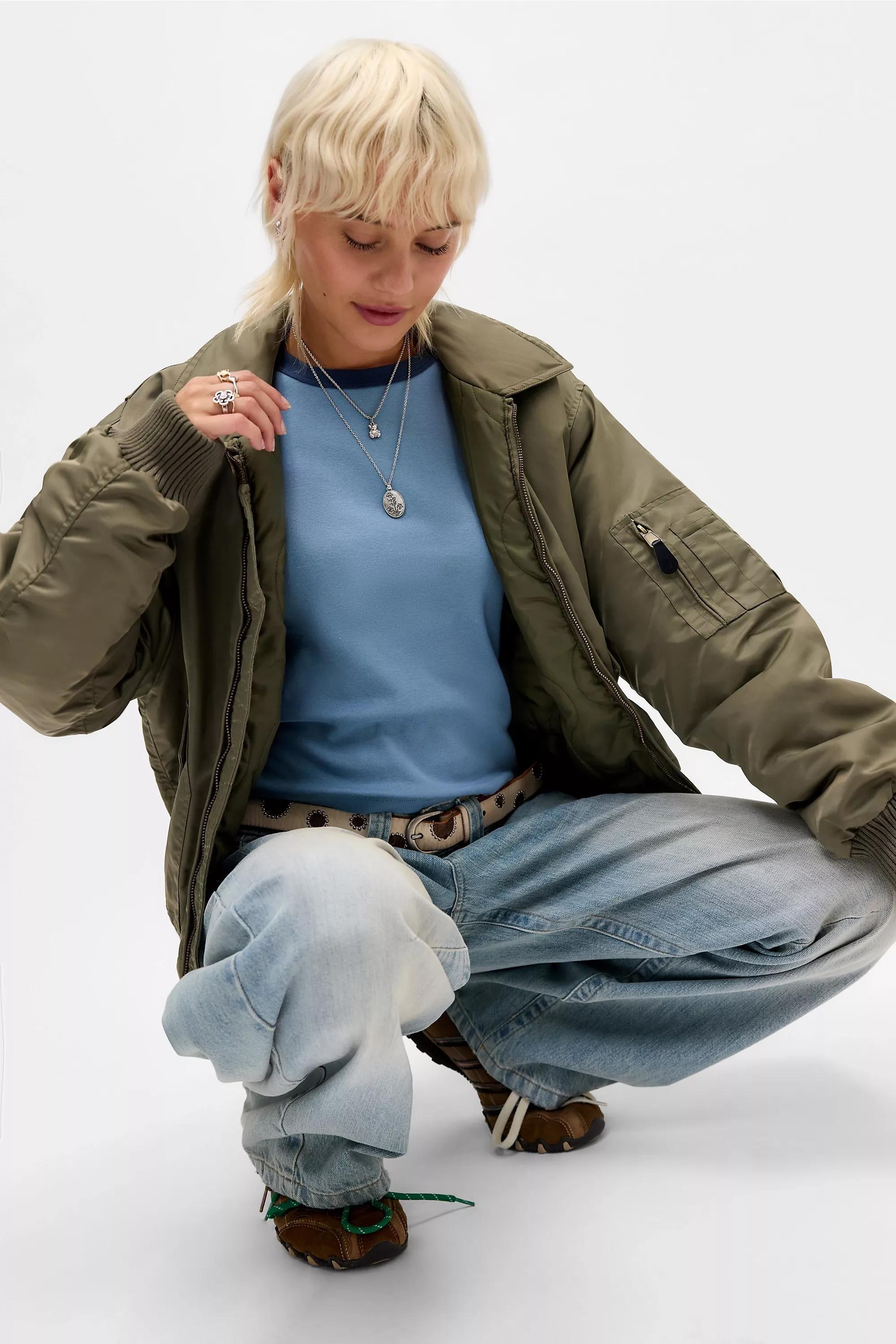 Blue Bdg Short Sleeve T-Shirt, BLUE, medium