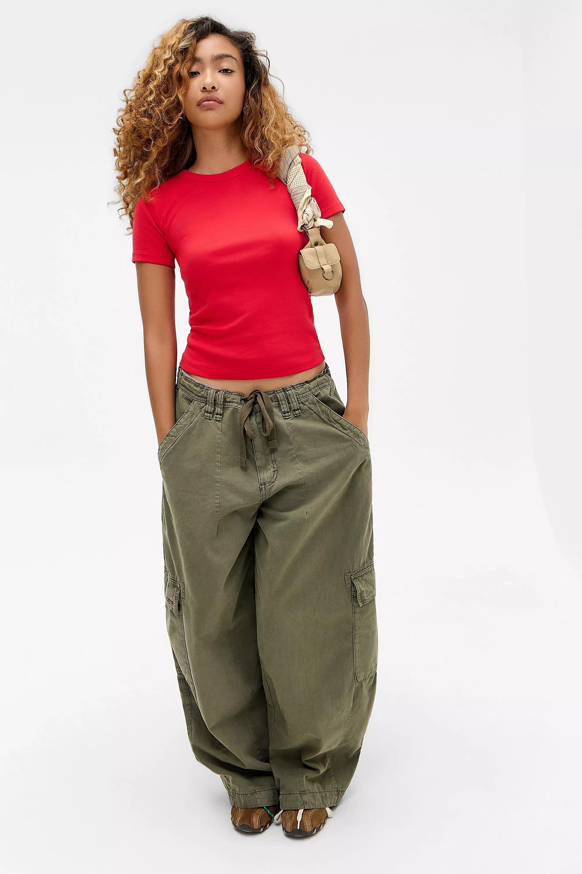 Red Bdg Ringer Short Sleeve T-Shirt, RED, large image number 1