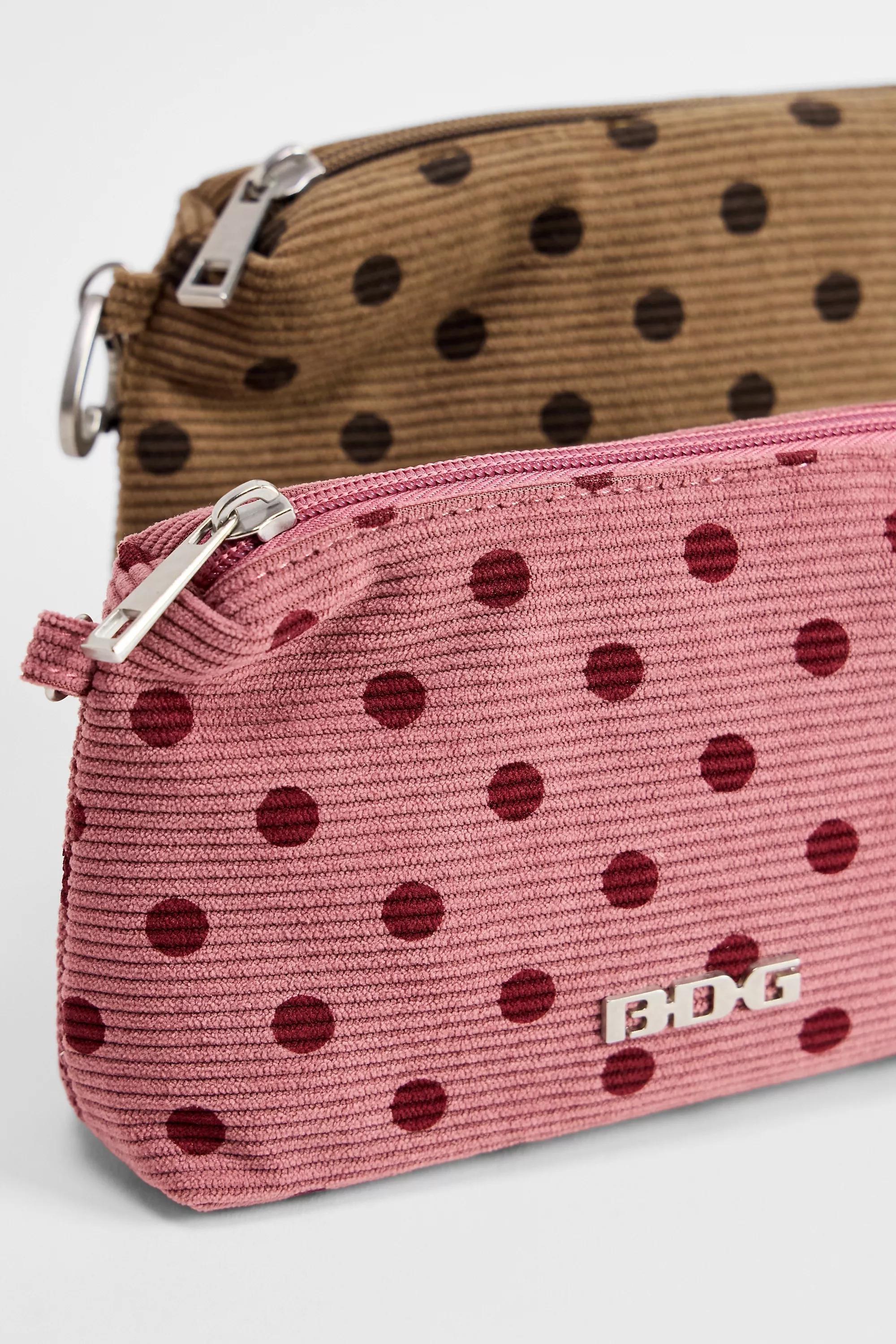Multicolour Bdg Spot Corduroy Makeup Bags, Set Of 2, ASSORT, large image number 4