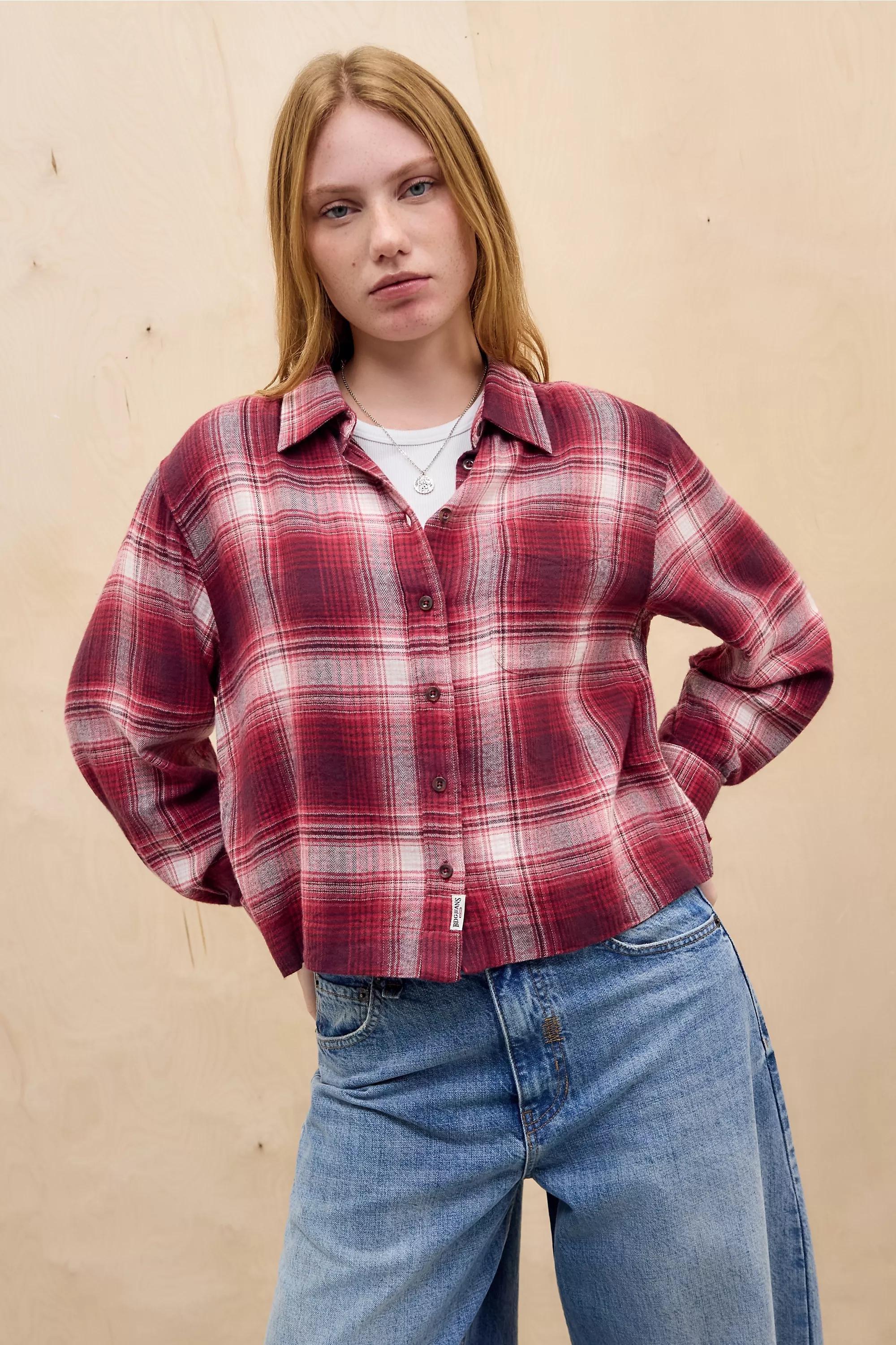 Red Bdg Brook Boxy Shirt, A301_0593, large image number 0