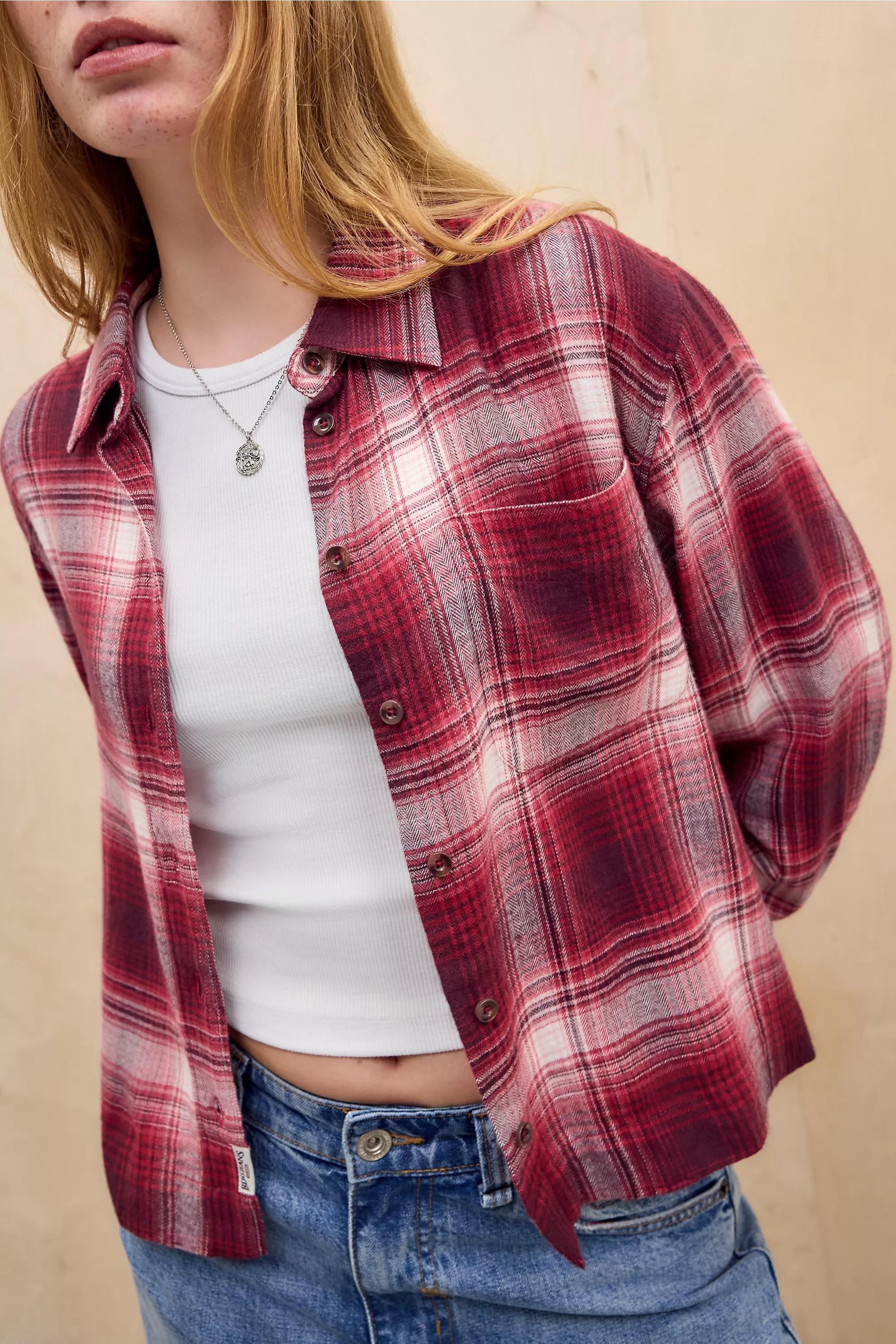 Red Bdg Brook Boxy Shirt, A301_0593, large image number 1