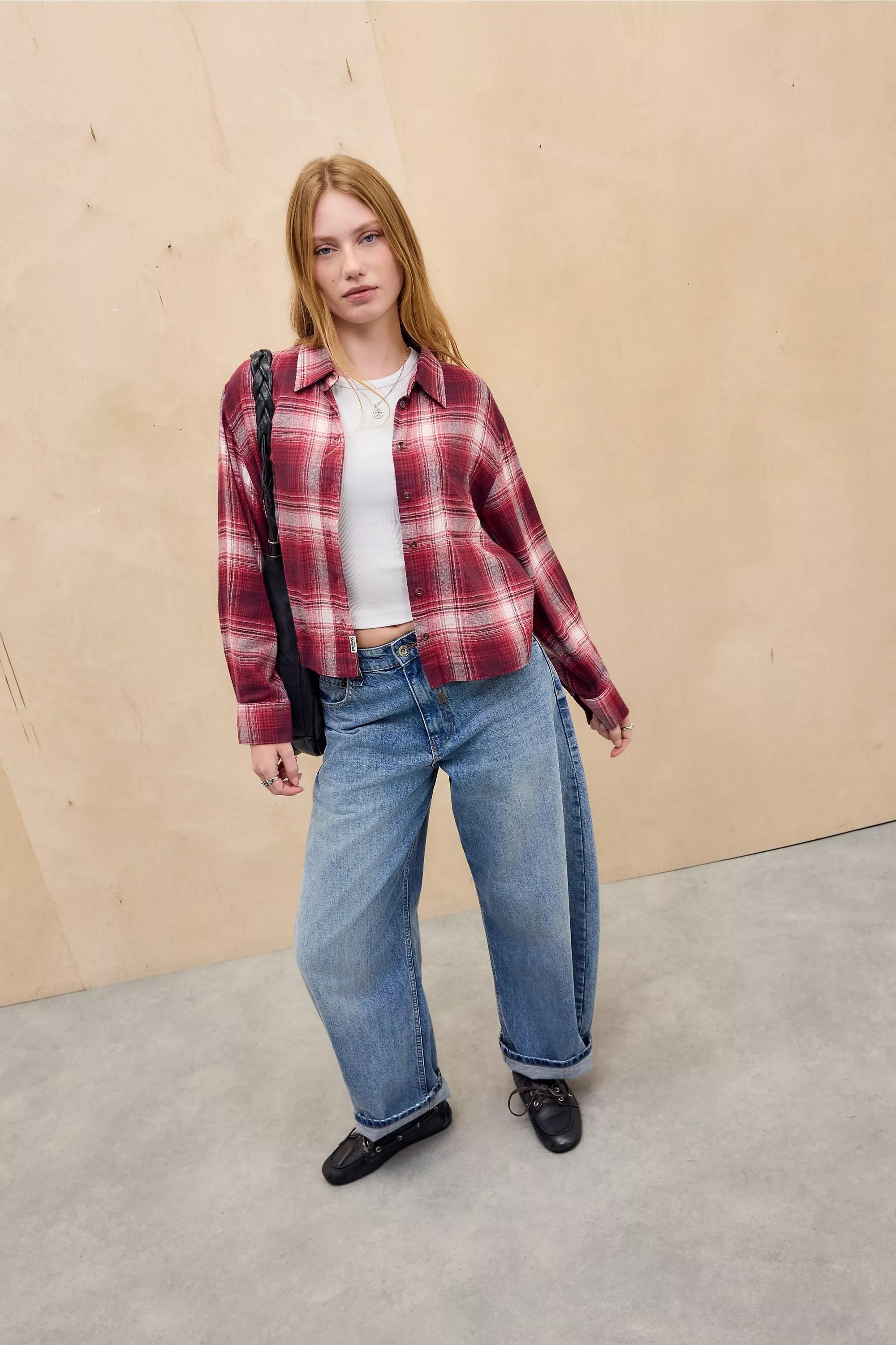 Red Bdg Brook Boxy Shirt, A301_0593, large image number 2