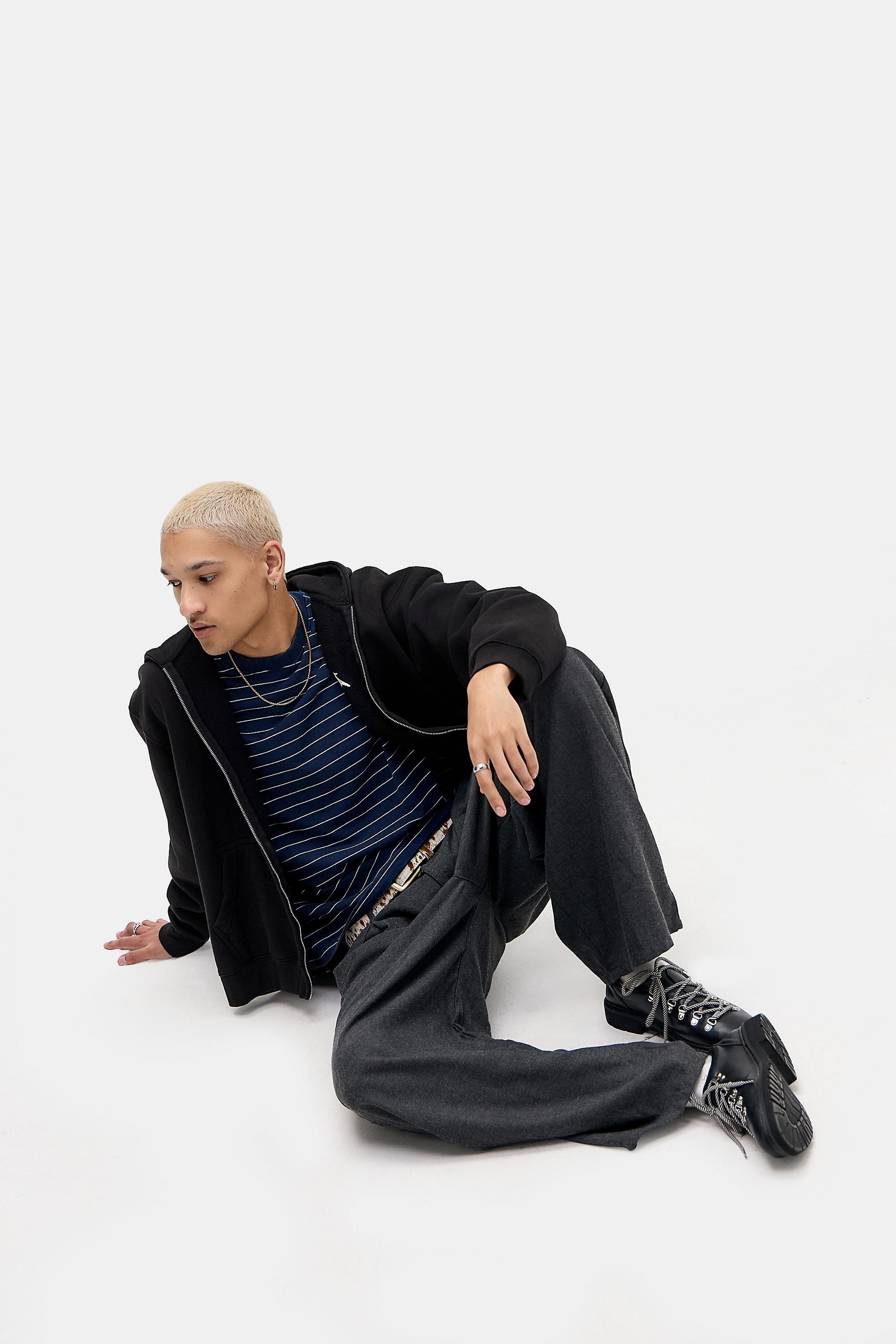 NAVY iets frans... Navy Stripe Long Sleeve T-Shirt, NAVY, medium