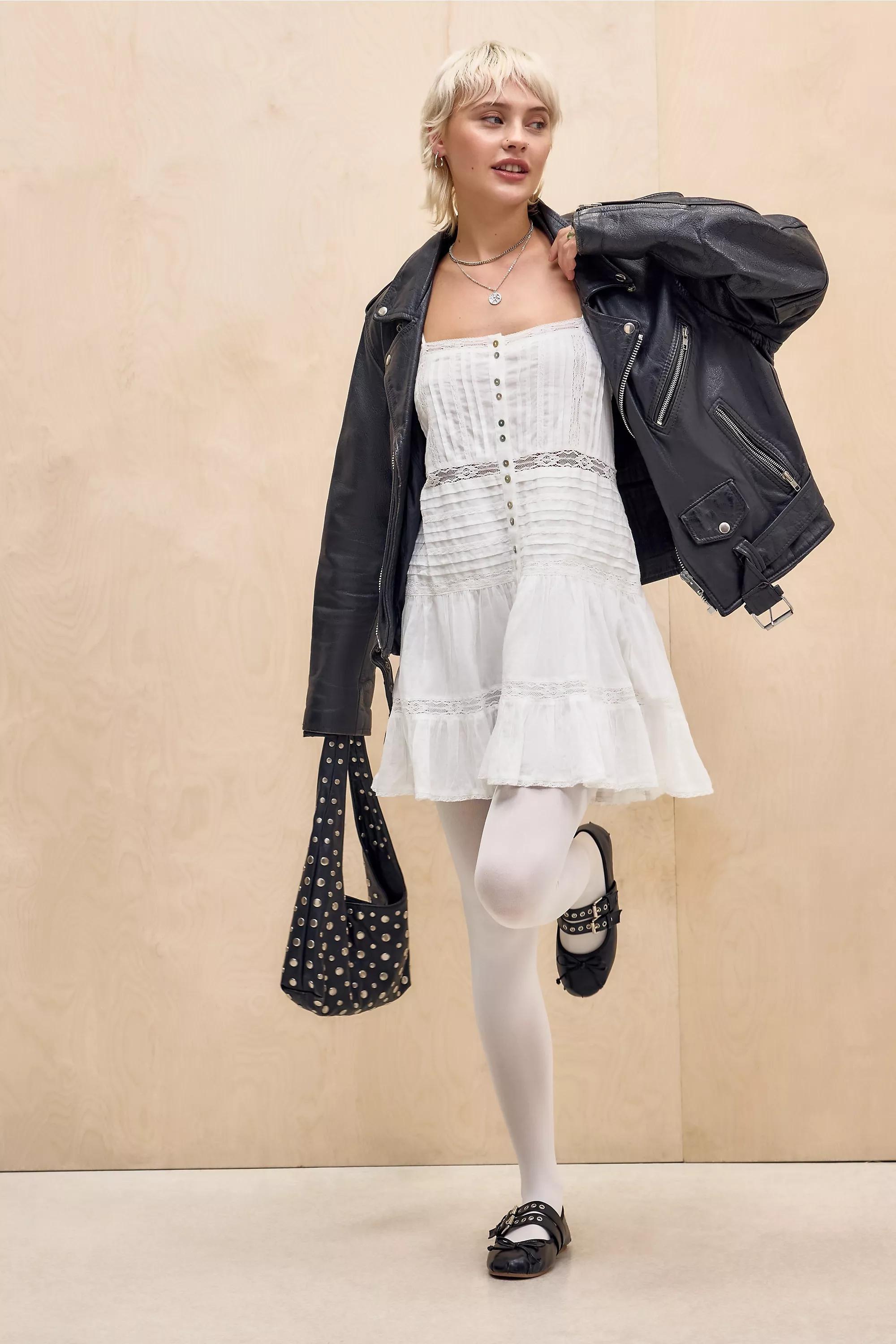 White Kimchi Blue Babydoll Dress, WHT, large image number 1