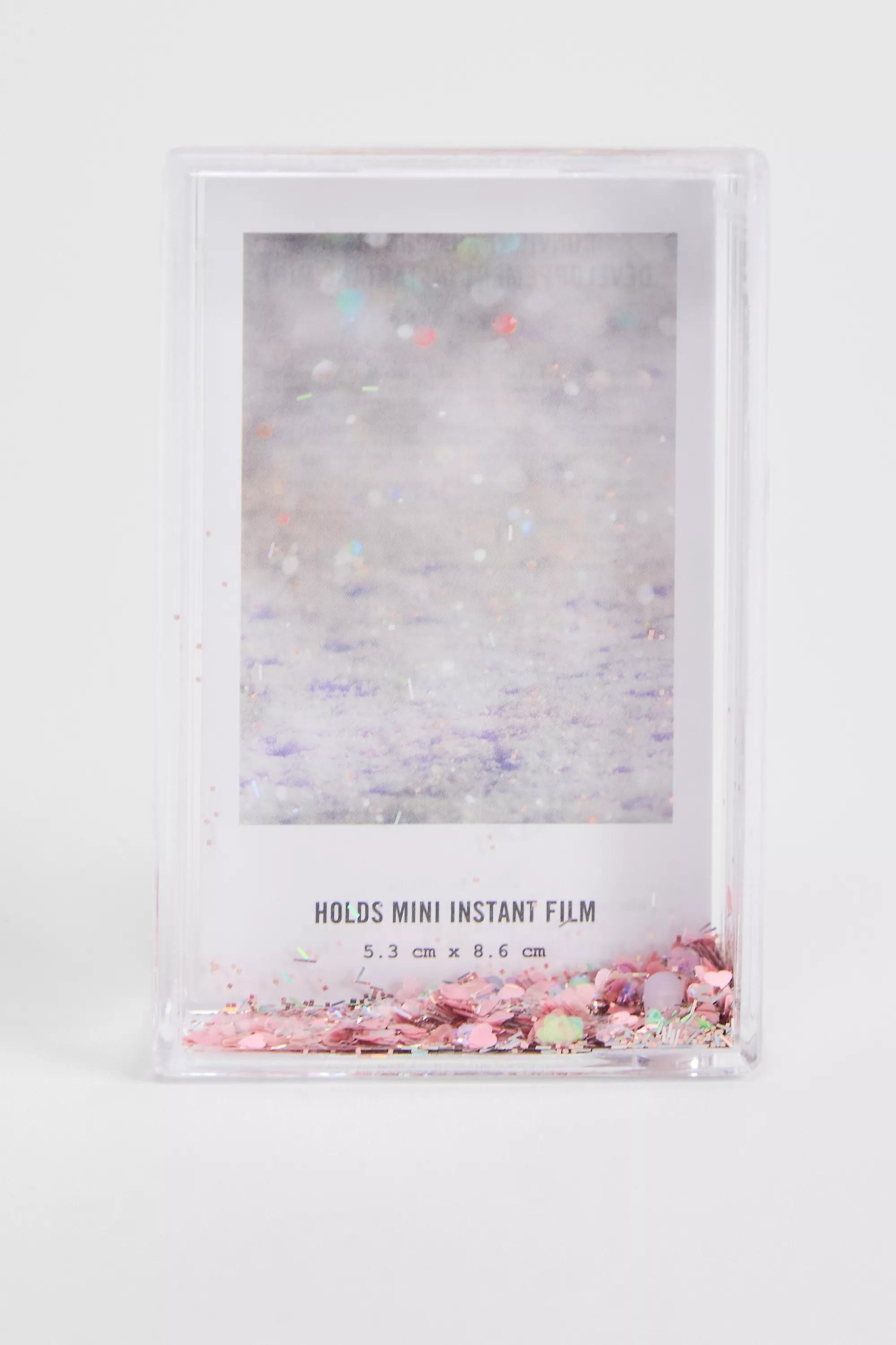 PINK Heart Glitter Mini Instax Photo Frame, PINK, medium
