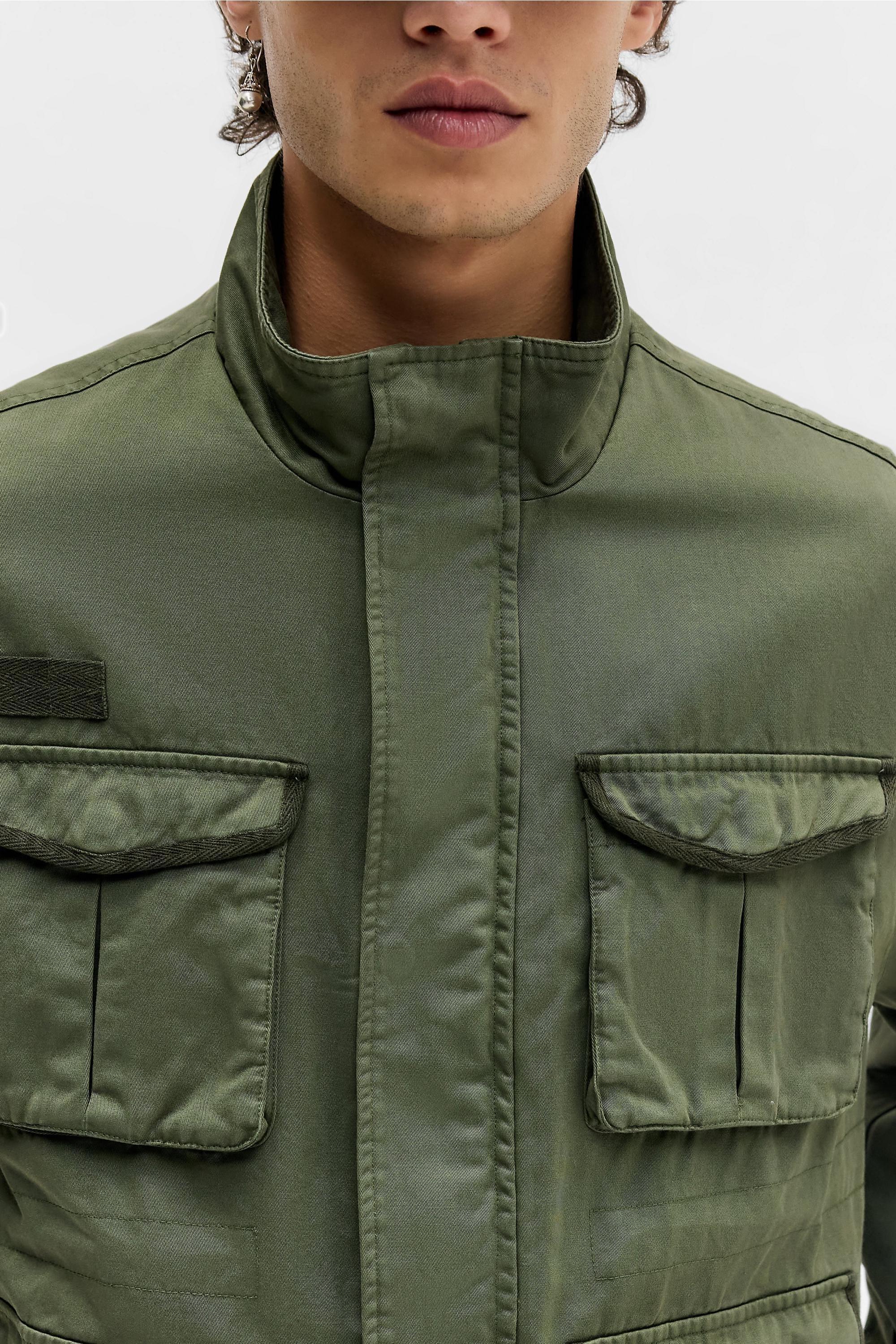 Green Bdg Olive Cropped Field Jacket, OLIVE, large image number 2