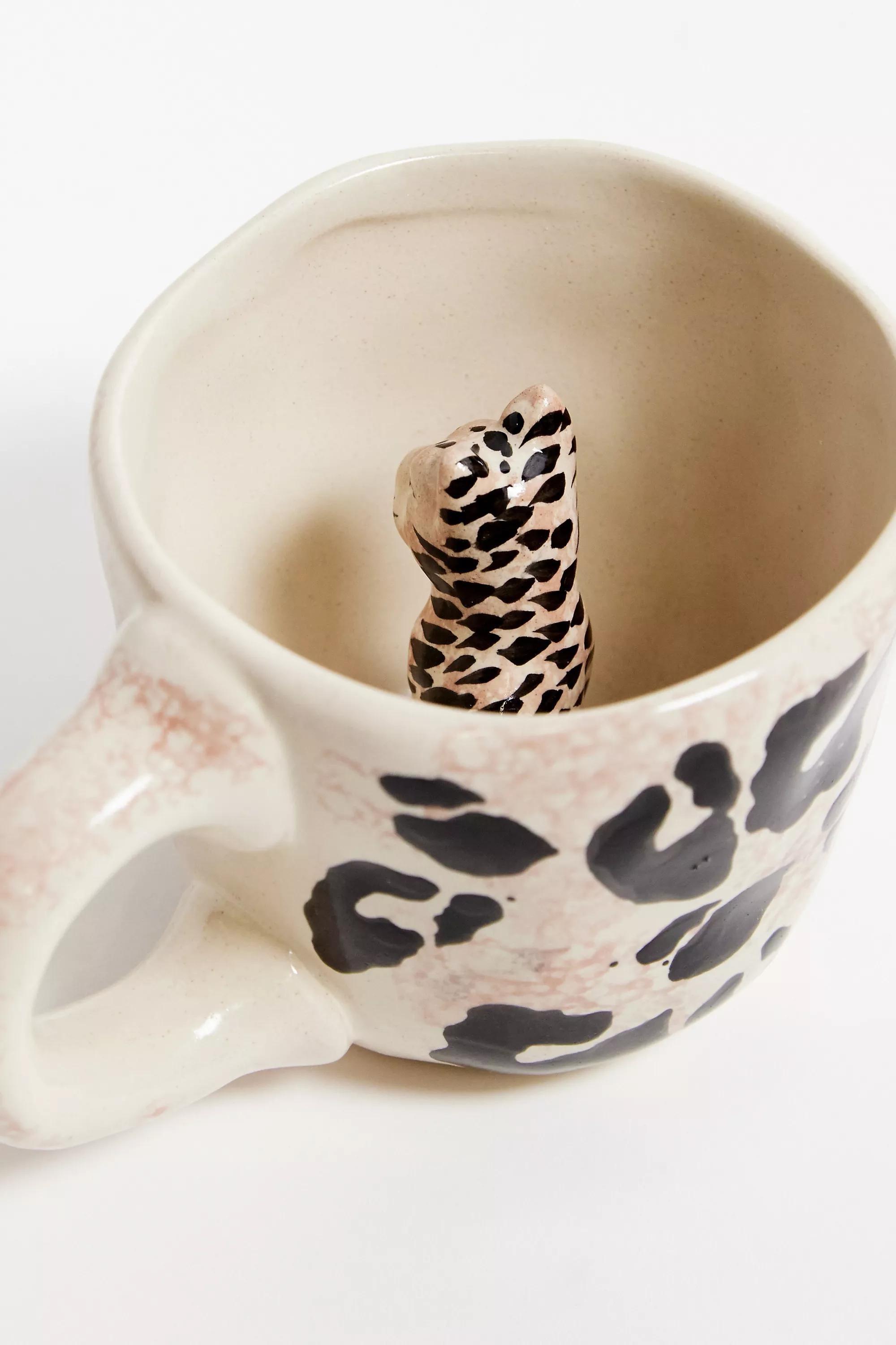 Multicolour Leopard Peekaboo Mug, ASSORT, large image number 4